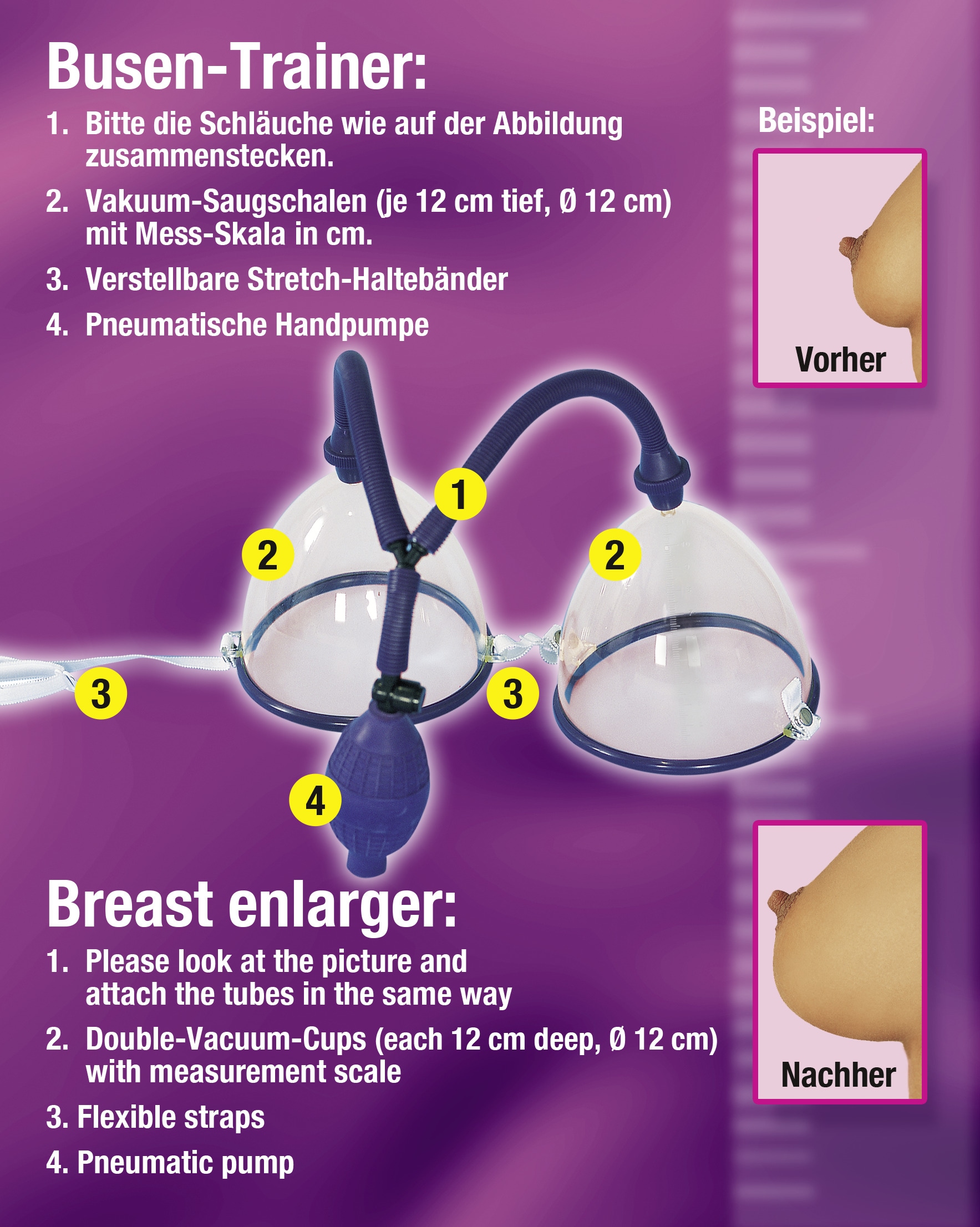 You2Toys Penispumpe »Brustsauger Easy Grow«