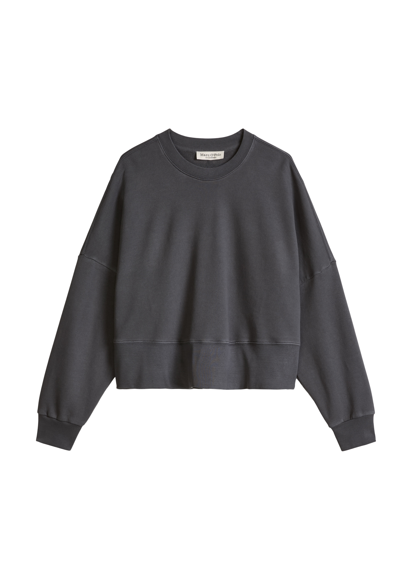Marc O'Polo Sweatshirt , relaxed fit mit recycelter Baumwolle, cropped, großer Back-Print
