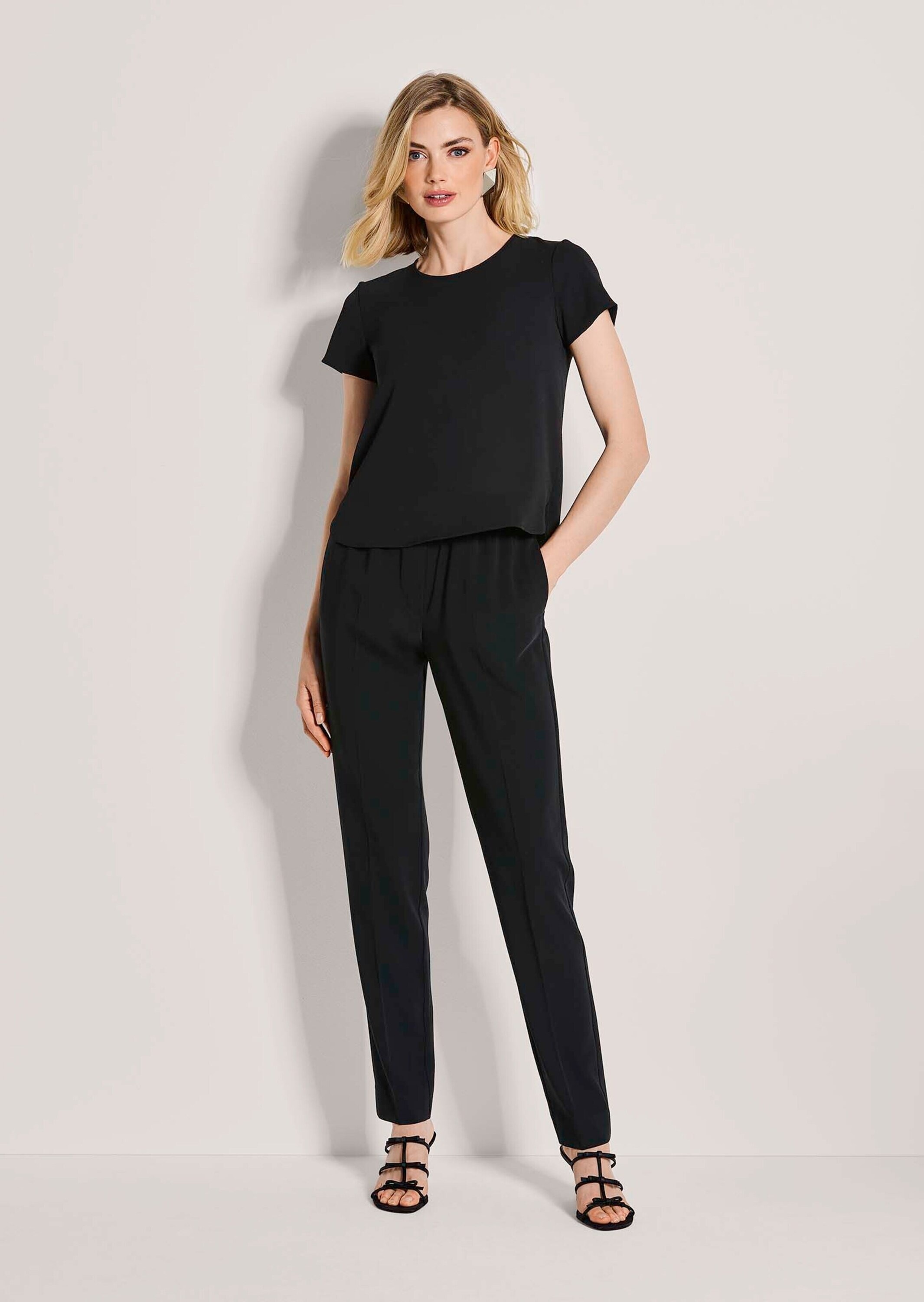 MADELEINE Shirtbluse »Blusenshirt Sommerbluse mit Reißverschluss« Reißverschluss am Rücken