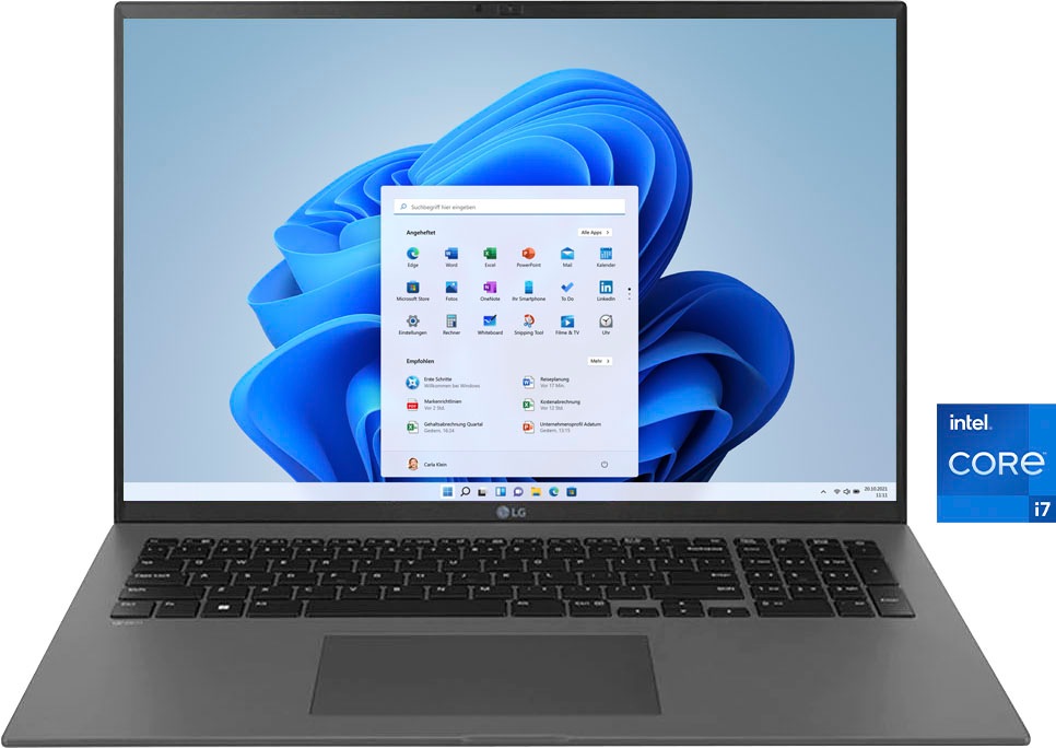 LG Notebook »gram 17«, (43,18 cm/17 Zoll), Intel, Core i7, Iris© Xe Graphics, 1000 GB SSD