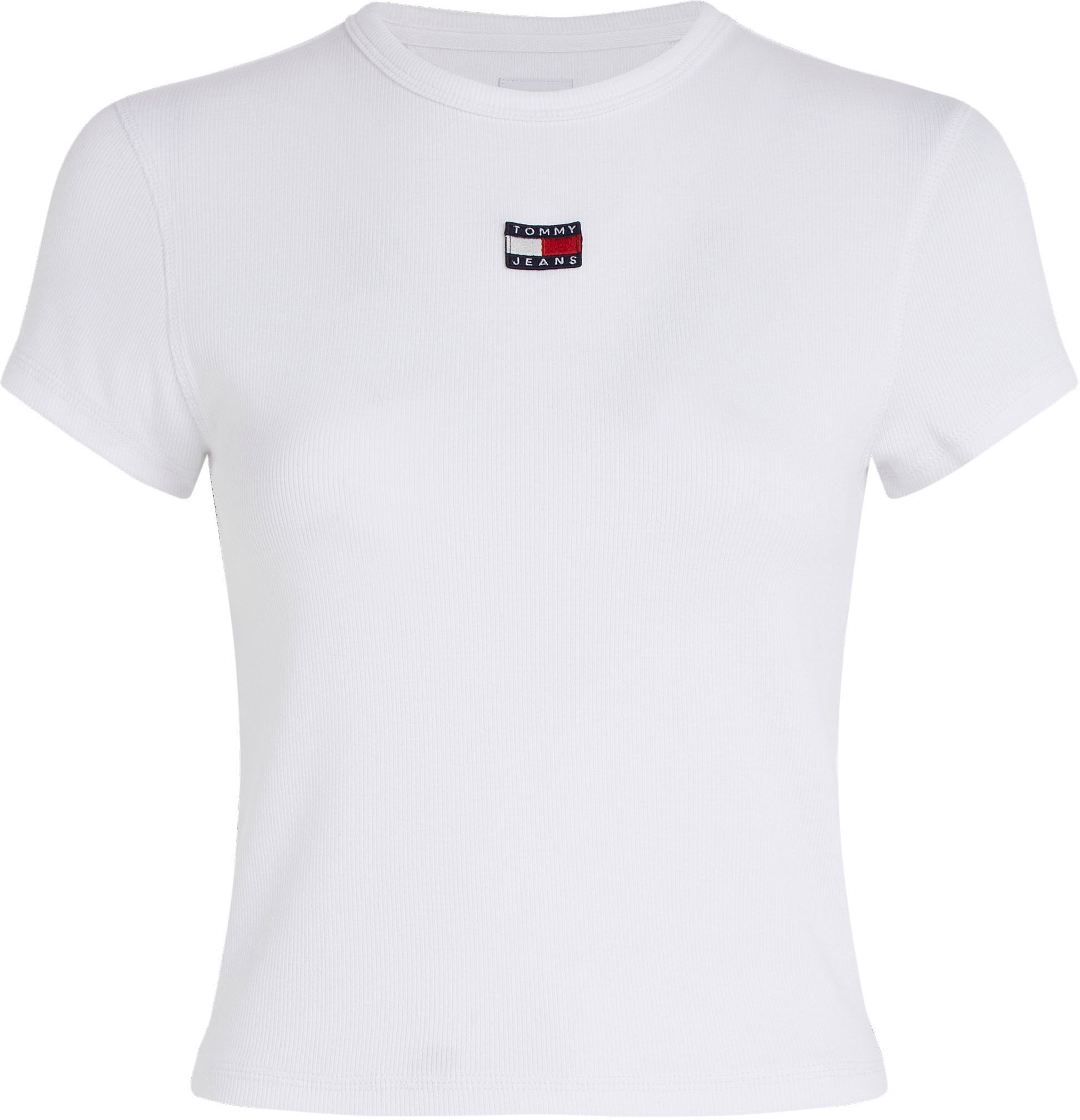 Tommy Jeans online bei T-Shirt RIB mit OTTO »TJW XS Logo-Badge BBY BADGE«