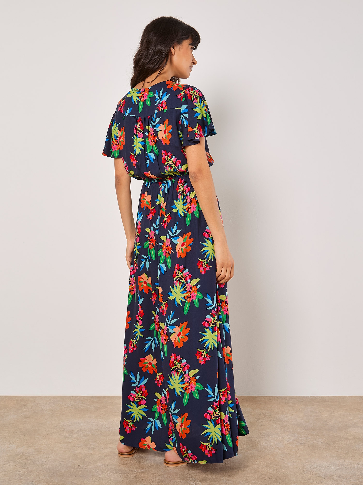 Apricot Maxikleid »Maxikleid« in Wickeloptik