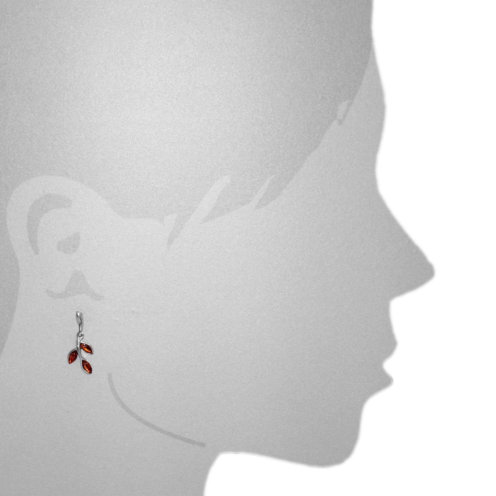 OSTSEE-SCHMUCK Paar Ohrhänger »- Dana - Silber 925/000 - Bernstein«