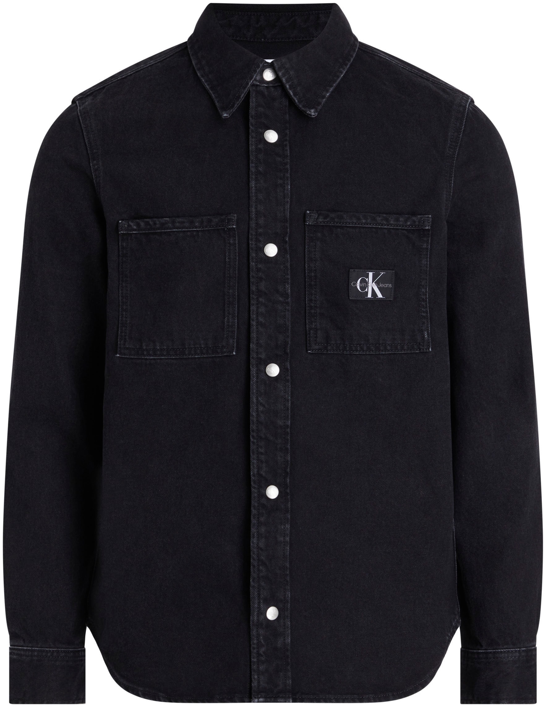 Calvin Klein Jeans Jeanshemd »REGULAR LINEAR SHIRT«, mit Logopatch