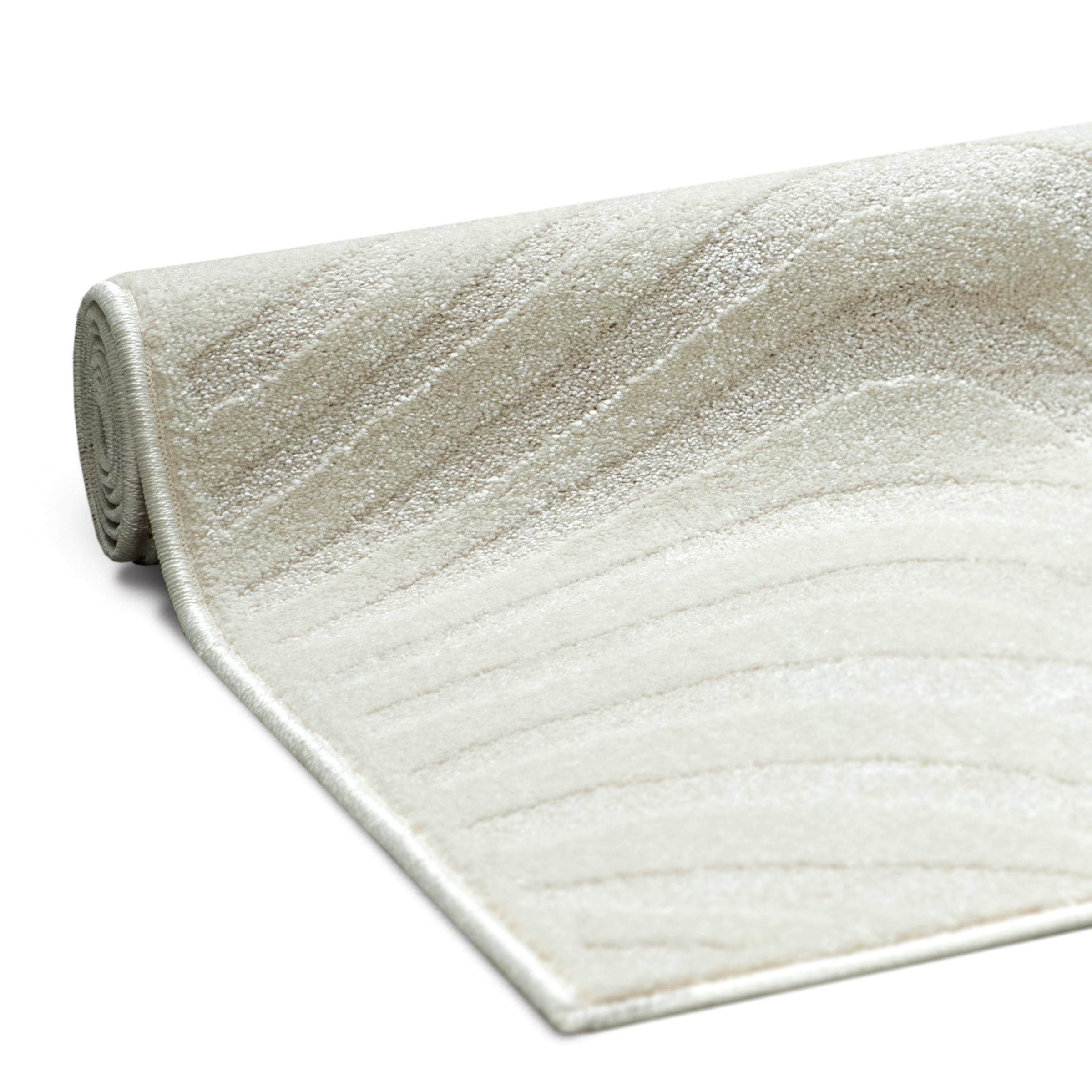 OTTO home Teppich »Vibek, Wellen-Design in Hoch-Tief-Struktur« rechteckig 9 mm Höhe 3D-Effekt, softer Kurzflor, pflegeleicht, Scandi-Look