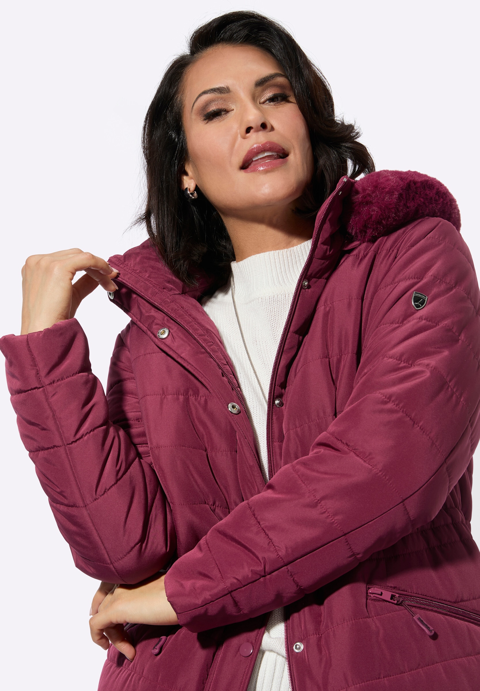 Witt Steppjacke »Steppjacke Steppjacke mit verdecktem Reißverschluss« Abnehmbare Kapuze