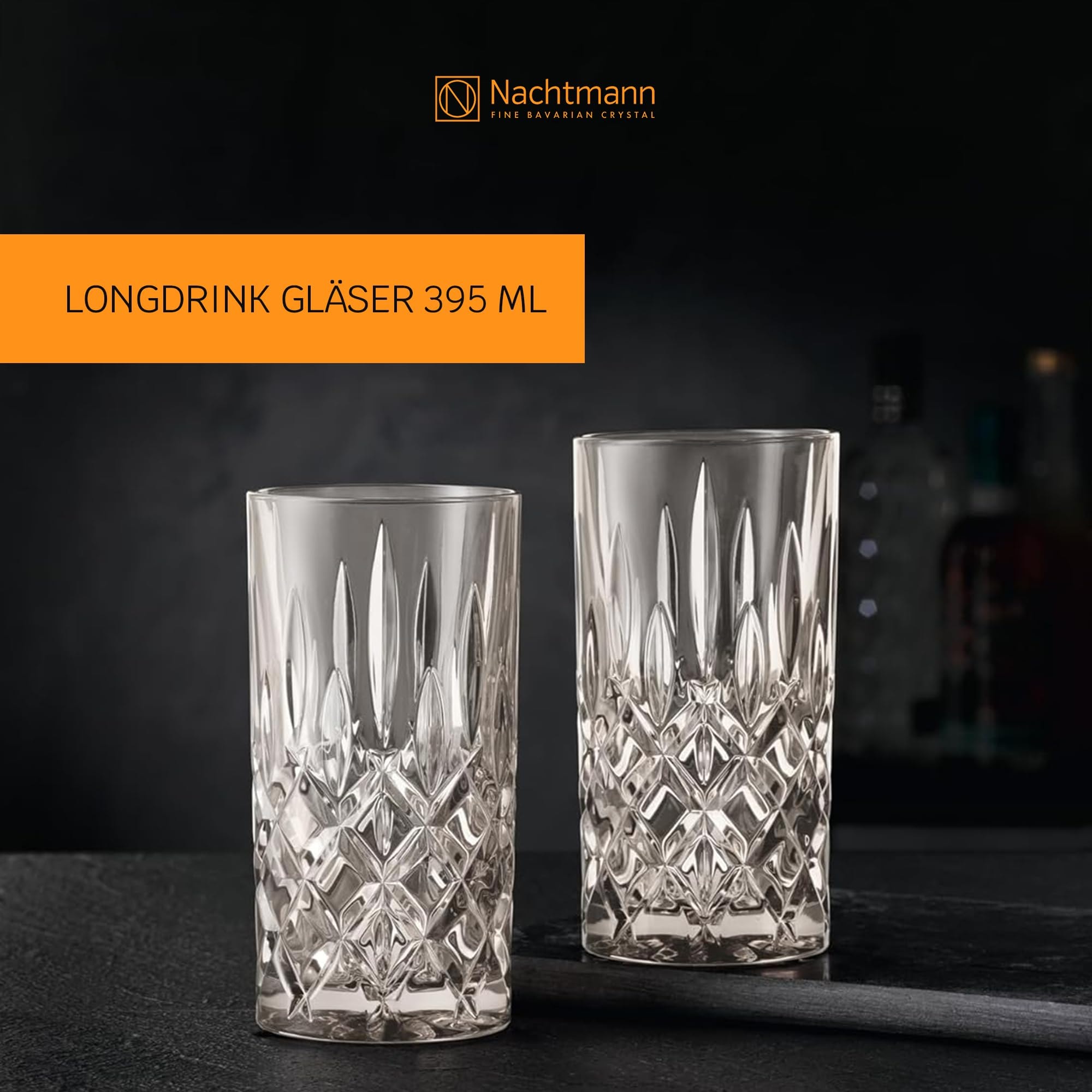 Nachtmann Longdrinkglas »Longdrinkgläser Noblesse Colors 395 ml 2er Set«