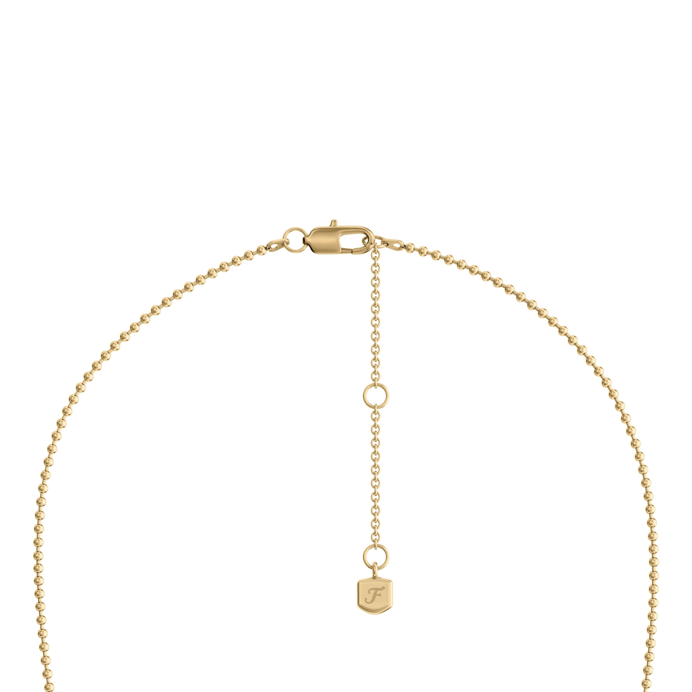 Fossil Kette mit Anhänger »Harlow« mit Glasstein