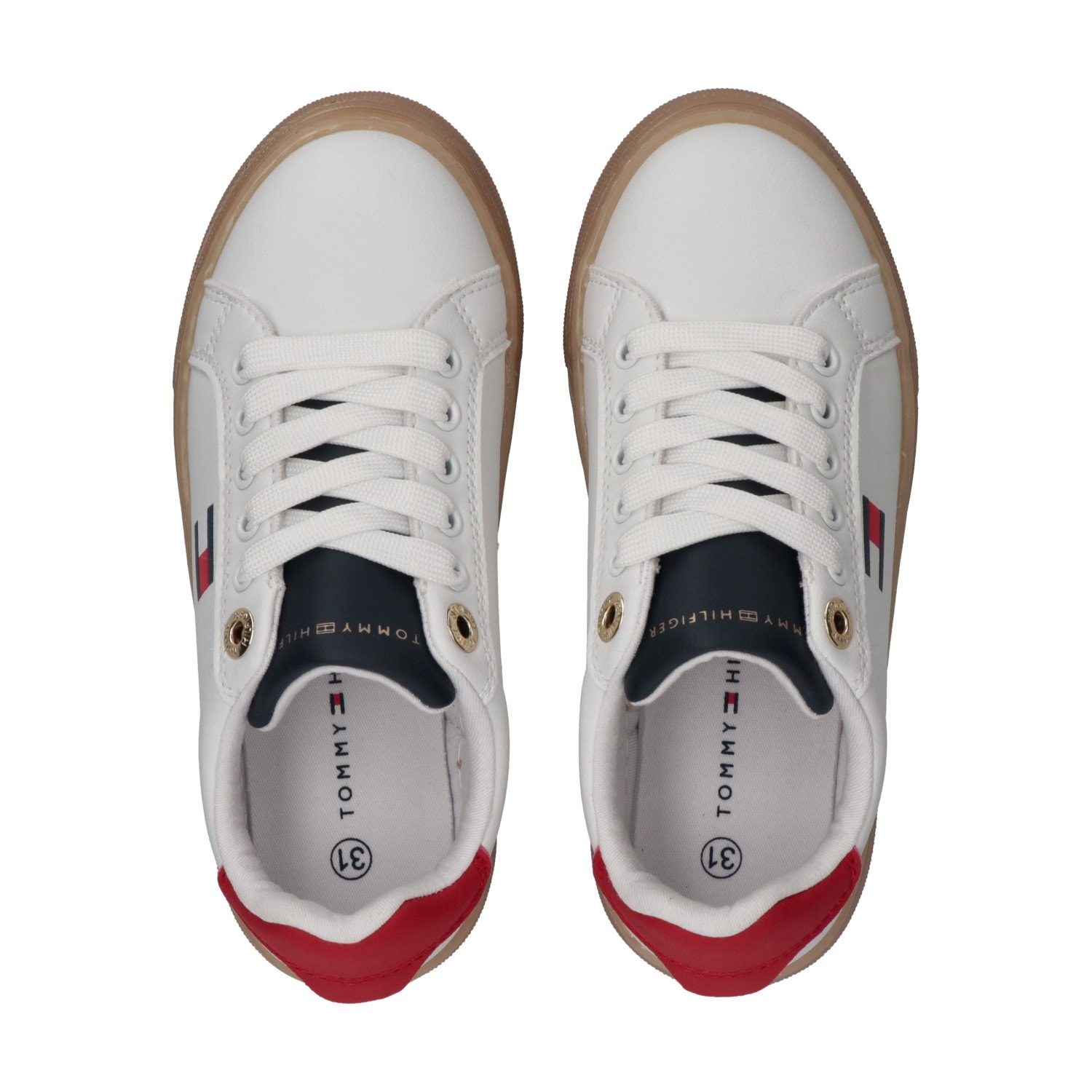 Tommy Hilfiger Sneaker  Retro Sneaker, Schnürschuh, Halbschuh mit Plateausohle