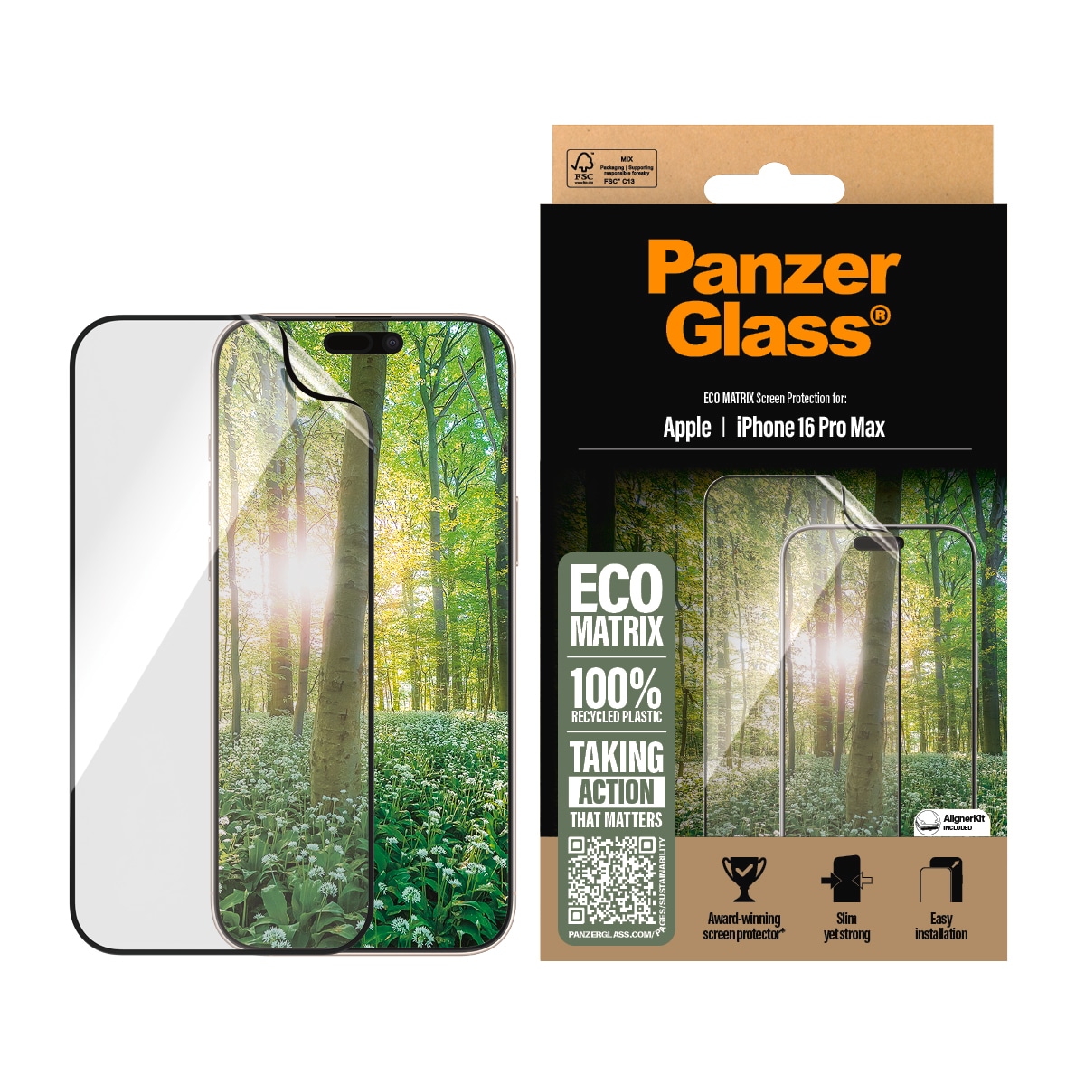 Displayschutzfolie »ECO MATRIX Screen Protection«, für Apple iPhone 16 Pro Max,...