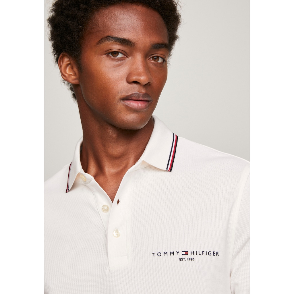 Tommy Hilfiger Langarm-Poloshirt »TIPPED PLACE L/S SLIM POLO«