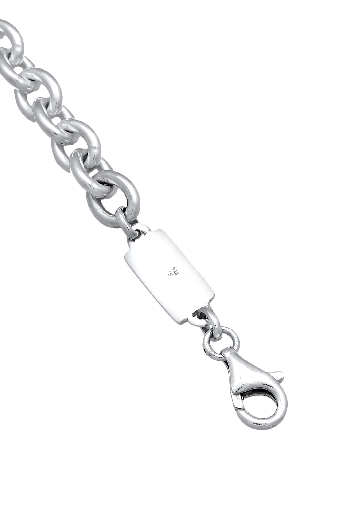 Kuzzoi Silberkette »Halskette Herren Rundanker Modern Elegant Unisex 925 Silber«