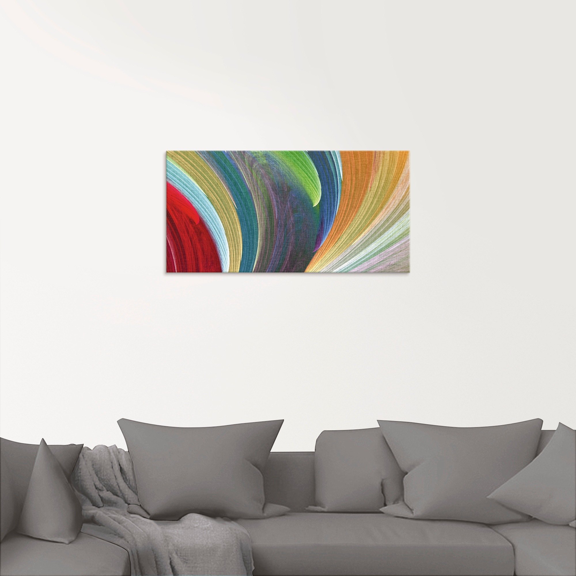 Artland Glasbild »Windwellen III«, Muster, (1 St.), in verschiedenen Größen