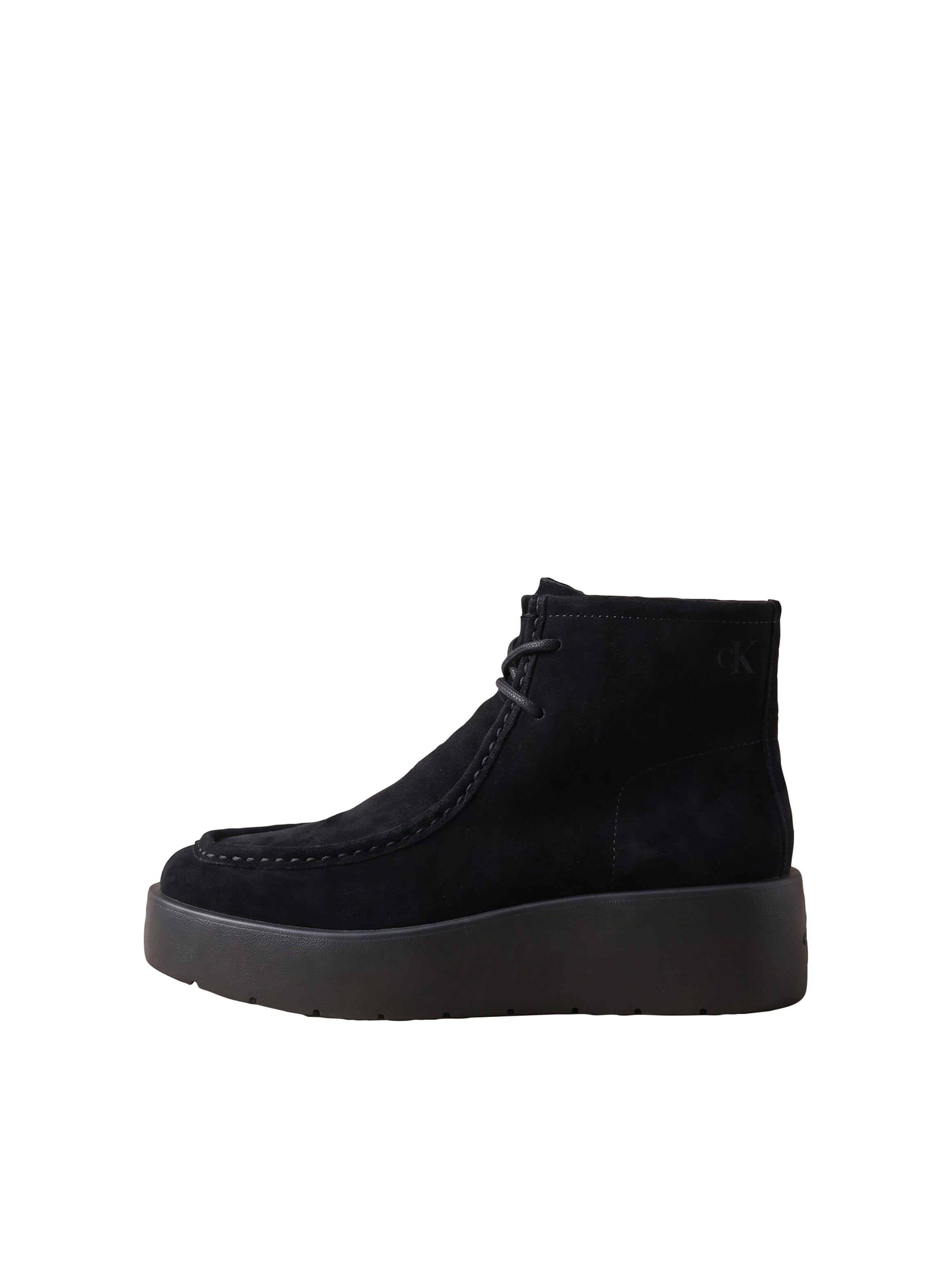 Calvin Klein Schnürboots »FLATF LACE UP APR CUT BOOT«  Schnürstiefelette, Plateauboots mit Mokassin-Naht