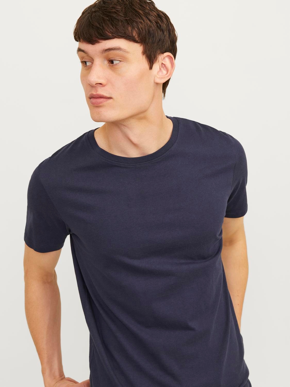 Jack & Jones Rundhalsshirt »JJEORGANIC BASIC TEE SS O-NE 3PK MP NOOS«, (Packung, 3 tlg.)