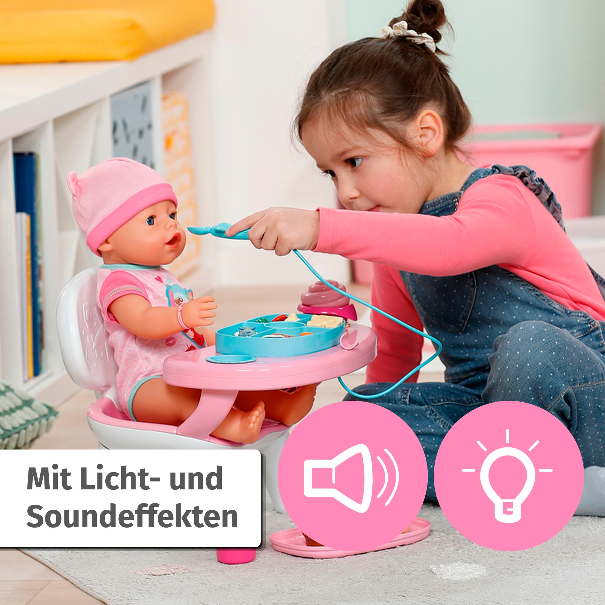 Baby Born Puppentisch »Füttertisch«, mit Licht- & Soundeffekten