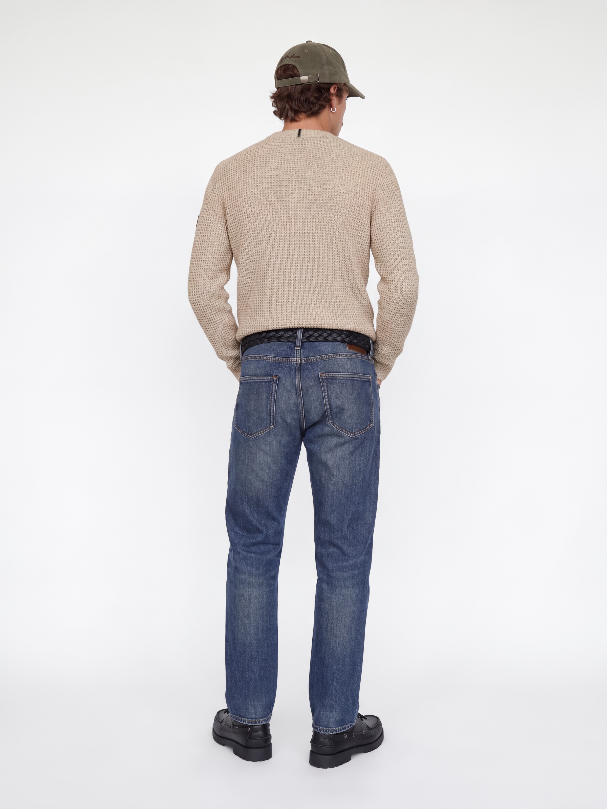 Jack & Jones Rundhalspullover »JJLUKE KNIT CREW NECK AW26« Materialmix, regular fit