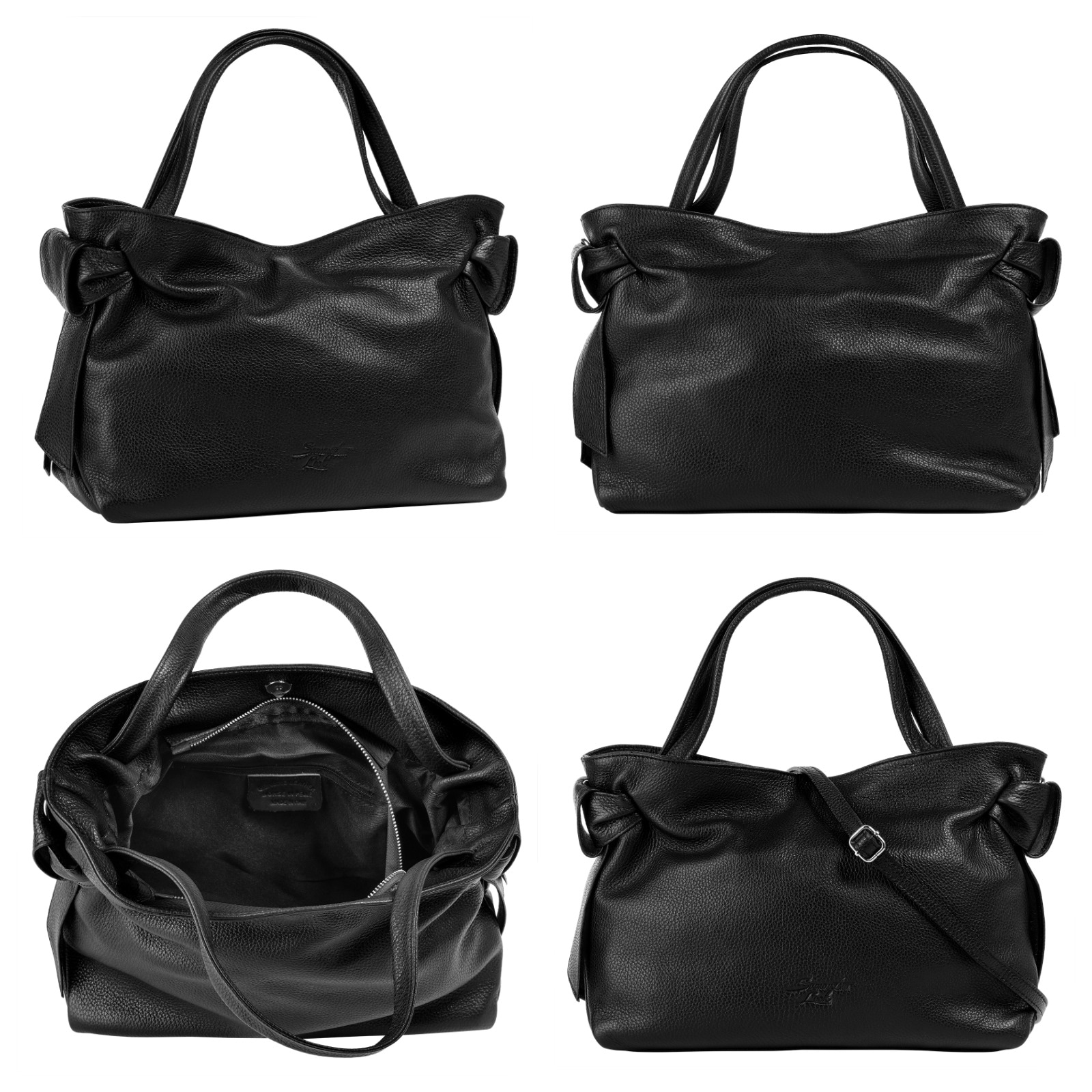 Samantha Look Henkeltasche, echt Leder, Made in Italy