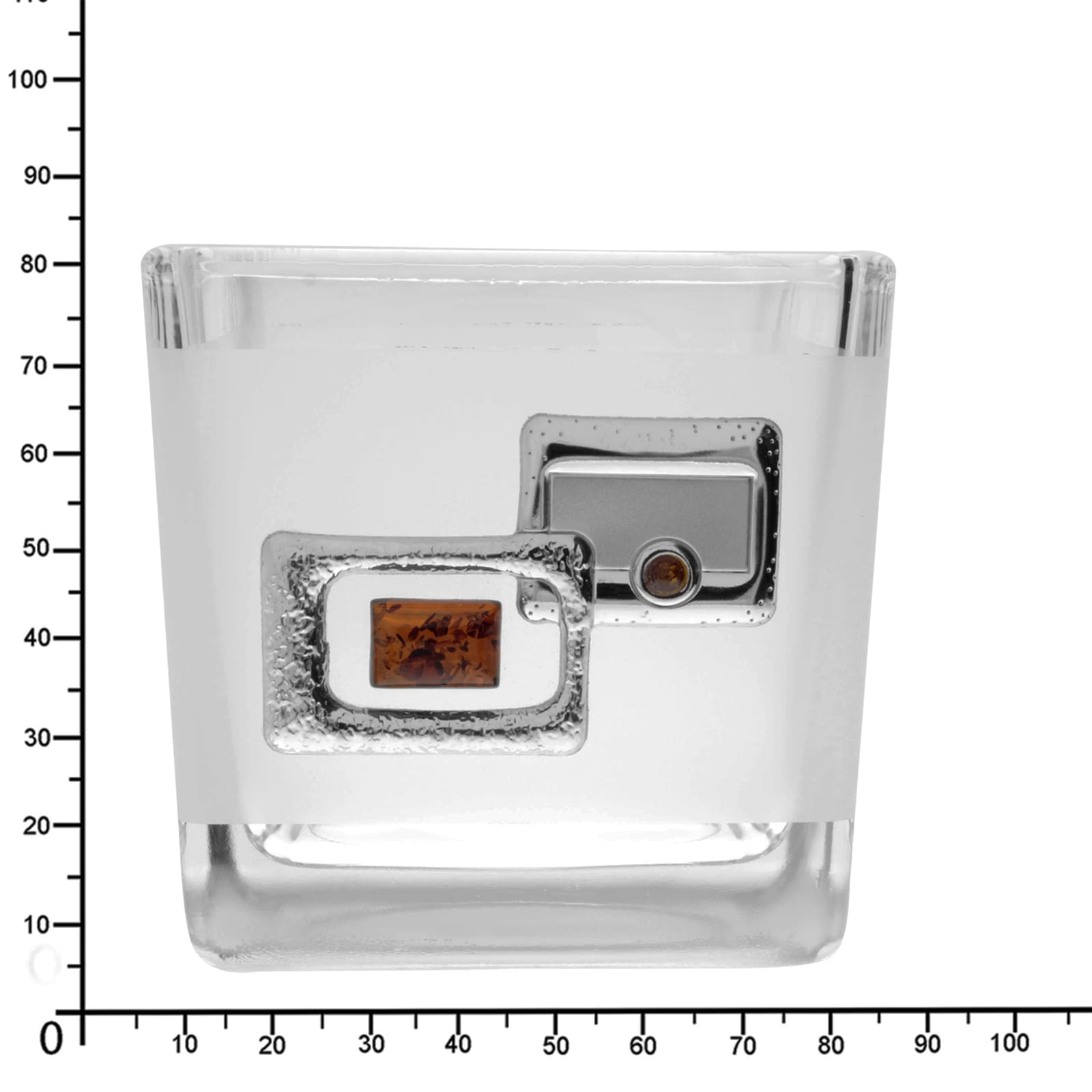 OSTSEE-SCHMUCK Dekovase »- Olivia - Glas - Bernstein«