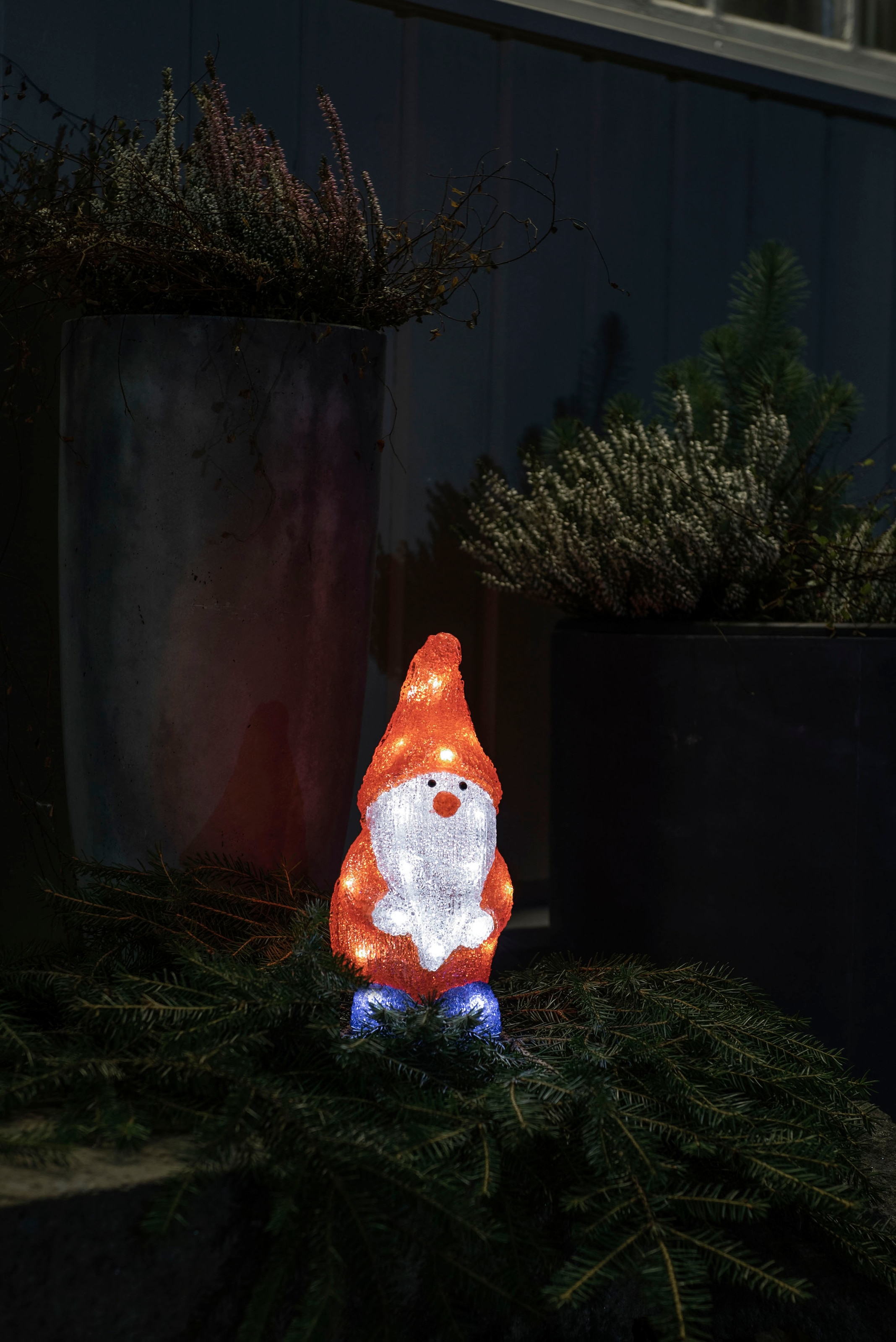 KONSTSMIDE LED Dekofigur »LED Acryl Santa, 24 warm weiße Dioden,  batteriebetrieben«, 24 flammig-flammig im OTTO Online Shop | Leuchtfiguren