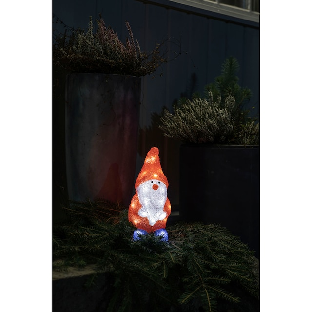 KONSTSMIDE LED Dekofigur »LED Acryl Santa, 24 warm weiße Dioden,  batteriebetrieben«, 24 flammig-flammig im OTTO Online Shop