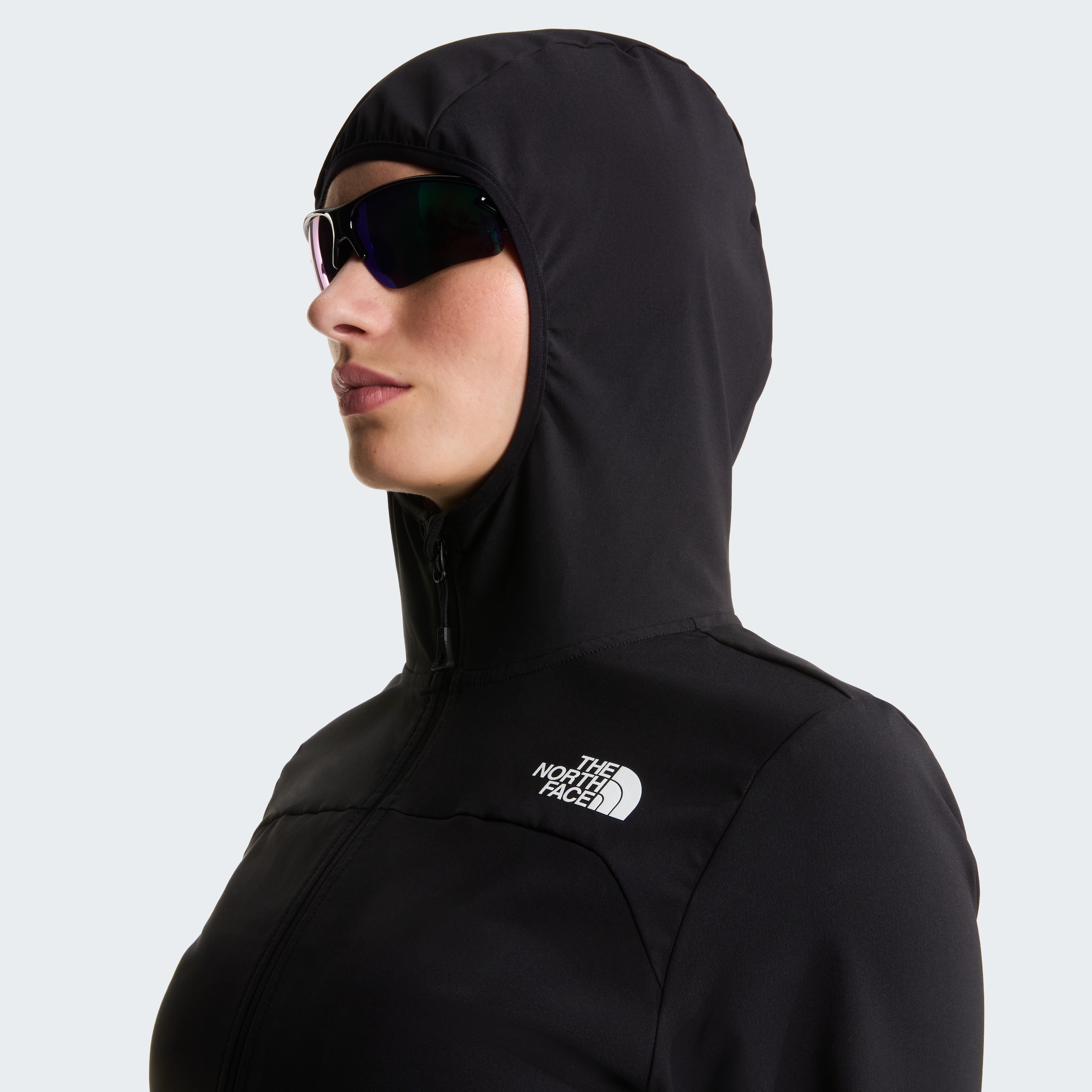 The North Face Softshelljacke »W NIMBLE HOODIE 2« sportlicher Stil, aus hochelastischem Material, WindWall™-Gewebe