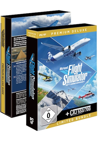 Spielesoftware »Microsoft Flight Simulator Bundle Premium Deluxe + CRJ 550/700«, PC