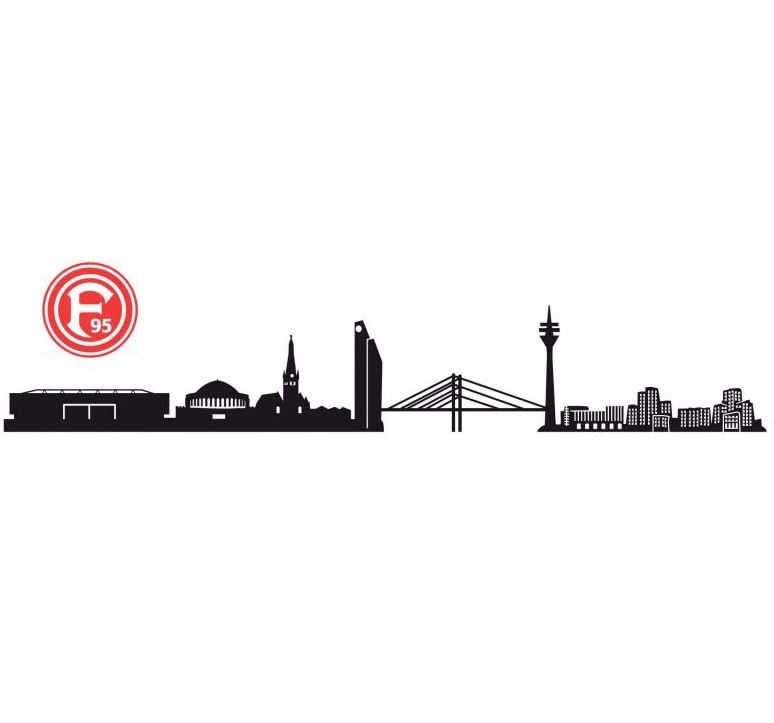 Wandtattoo »Fortuna Düsseldorf Logo«, selbstklebend, entfernbar