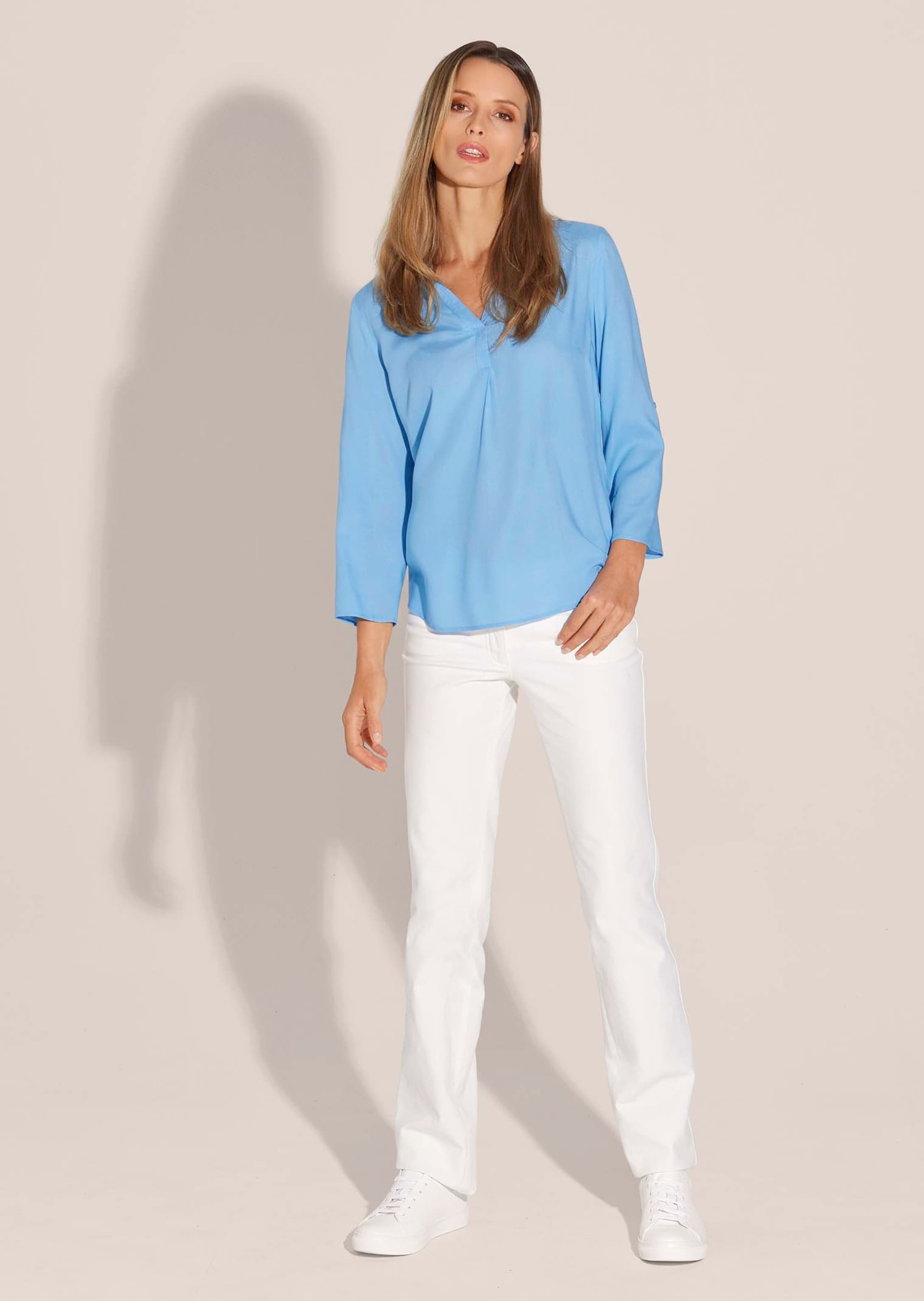 MADELEINE Langarmbluse »Bluse Schlupf-Bluse mit Ärmelriegeln«