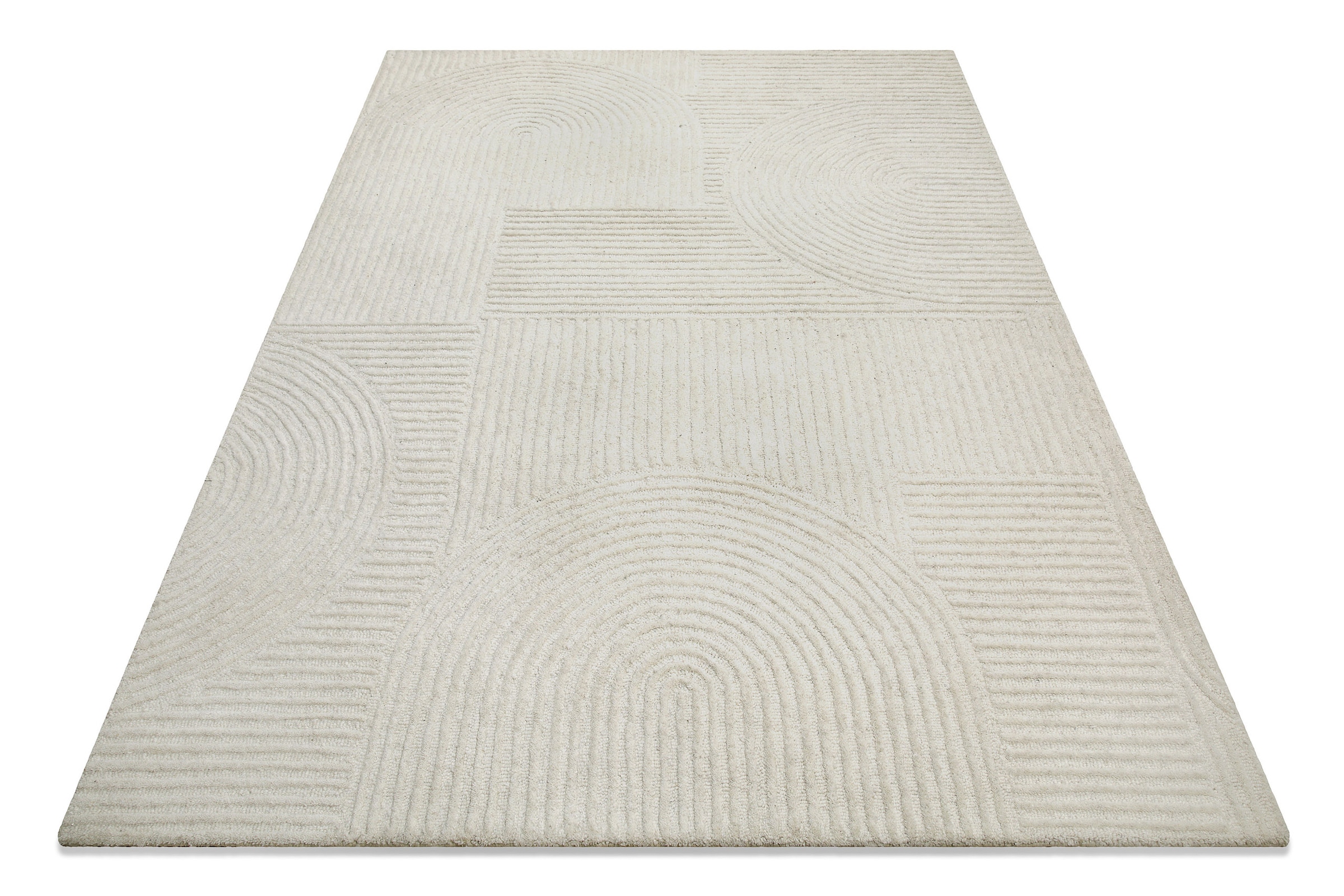 Wecon home Wollteppich »Hamptons THIRTYSIX«, rechteckig, 15 mm Höhe, Läufer, Schurwolle, Kurzflor, Wohnzimmer, Schlafzimmer, elegant, Retro
