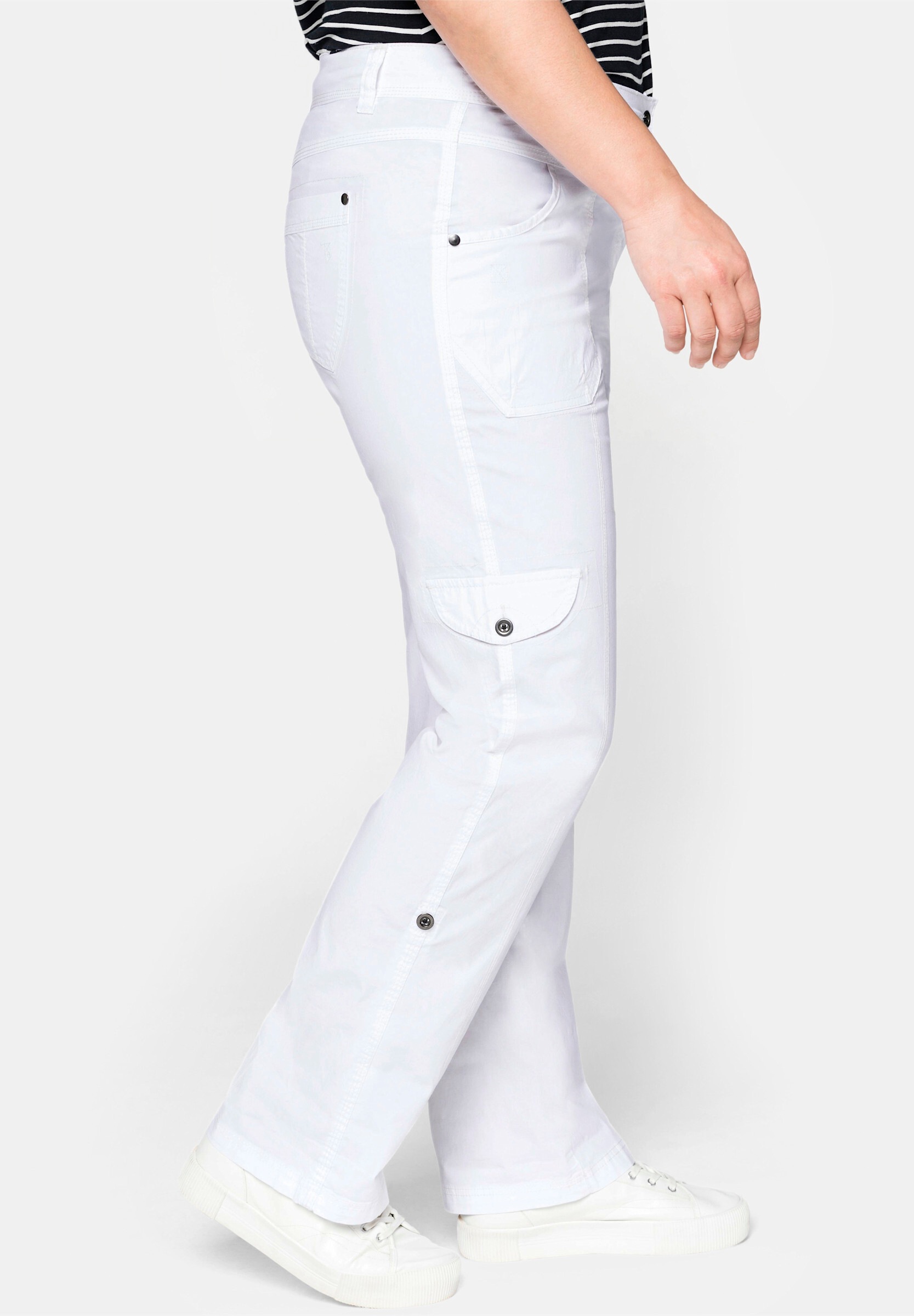 Sheego Cargohose »Cargohose Cargohose mit Krempelfunktion«  mit Krempelfunktion