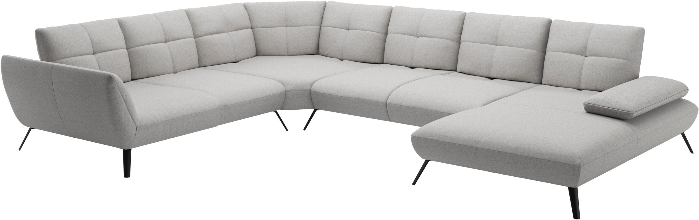 Places of Style Wohnlandschaft »Mikado U-Form«, inkl. Sitztiefenverstellung und Armteilverstellung
