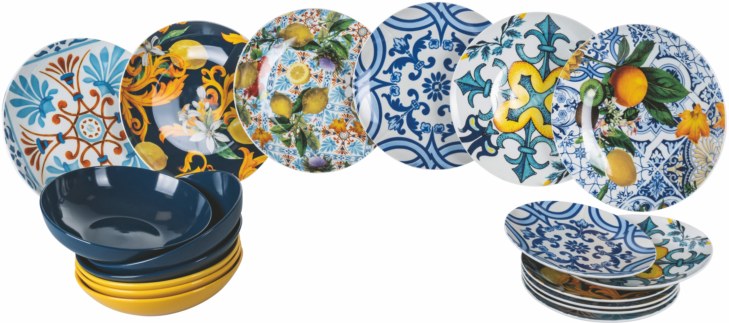 Teller-Set »Italian Beauty«, (Set, 18 tlg.), Geschirr-Set, Tafelservice