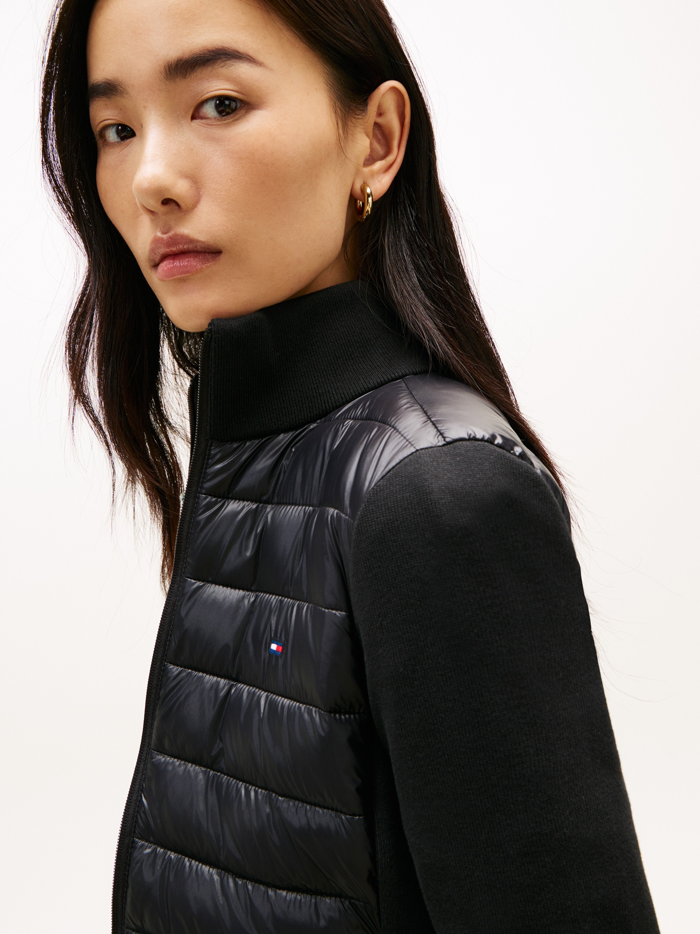 Tommy Hilfiger Steppjacke »LW KNIT MIX PADDED JACKET«