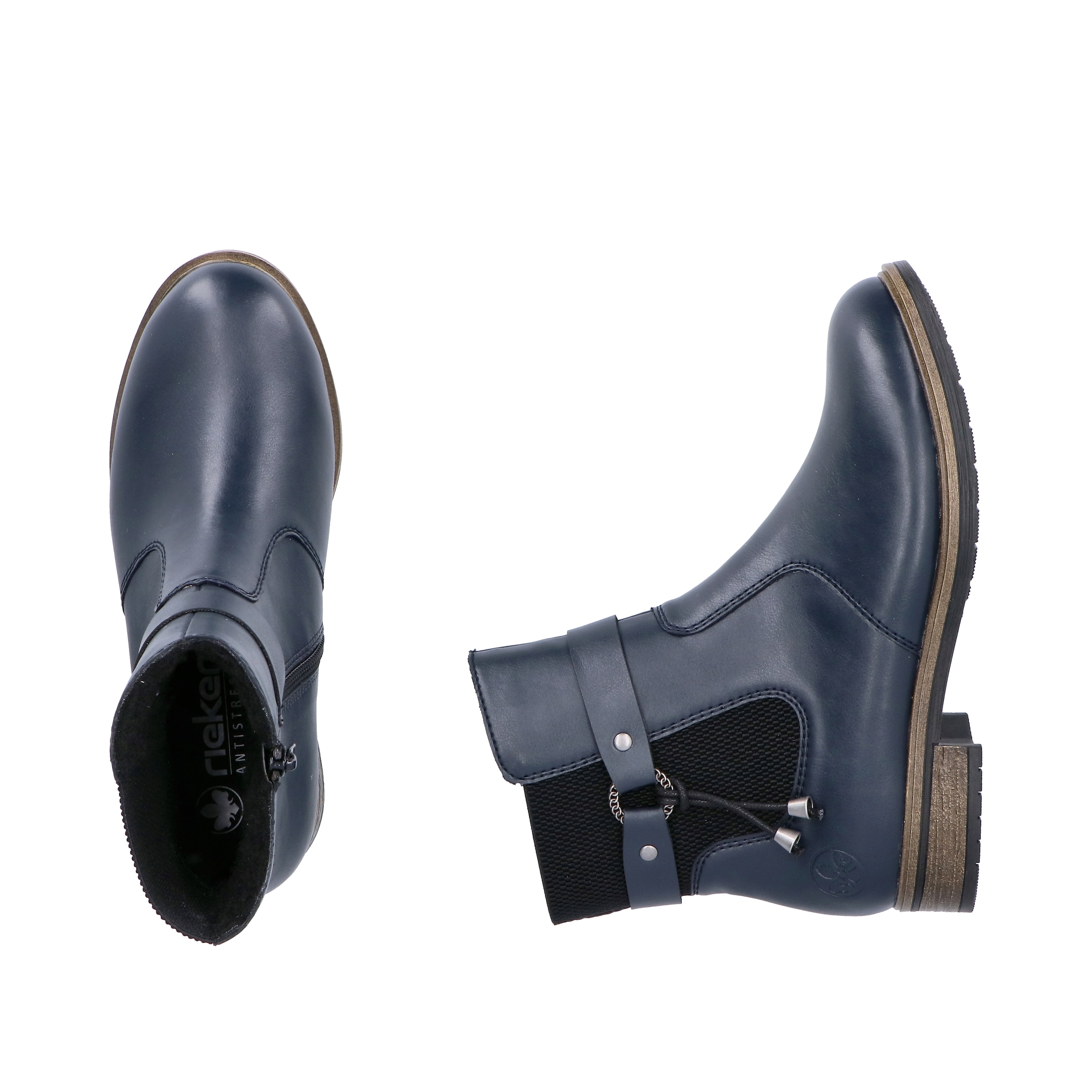 Rieker Winterstiefelette  Chelseaboots, Winterboots, Blockabsatz, mit Innenreißverschluss