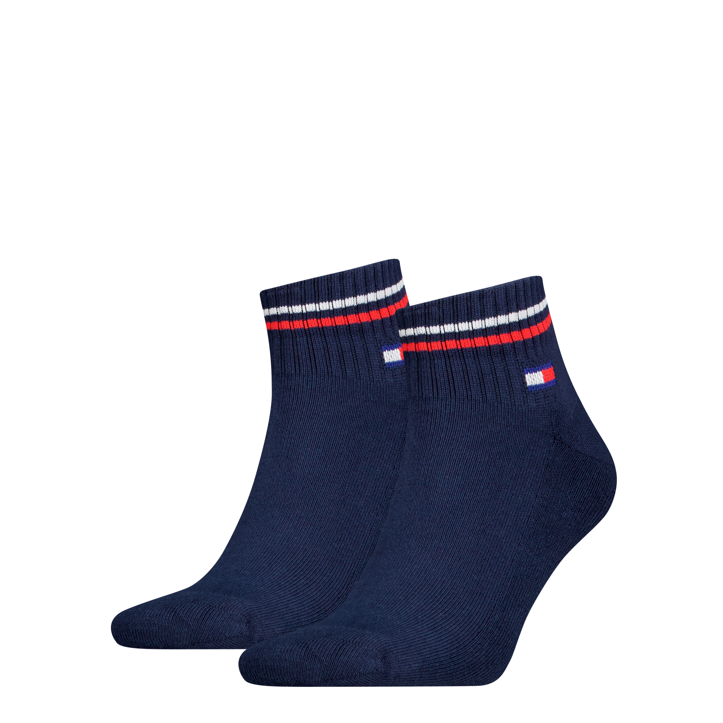 Tommy Hilfiger Kurzsocken »TH UNI TJ QUARTER 2P ICONIC« 2 Paar,  Half-Terry-Sohle für zusätzlichen Komfort