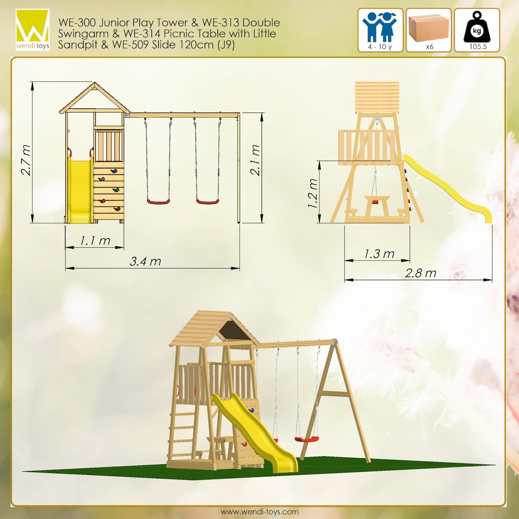 Wendi Toys Spielturm »Wendi Toys Giraffe«