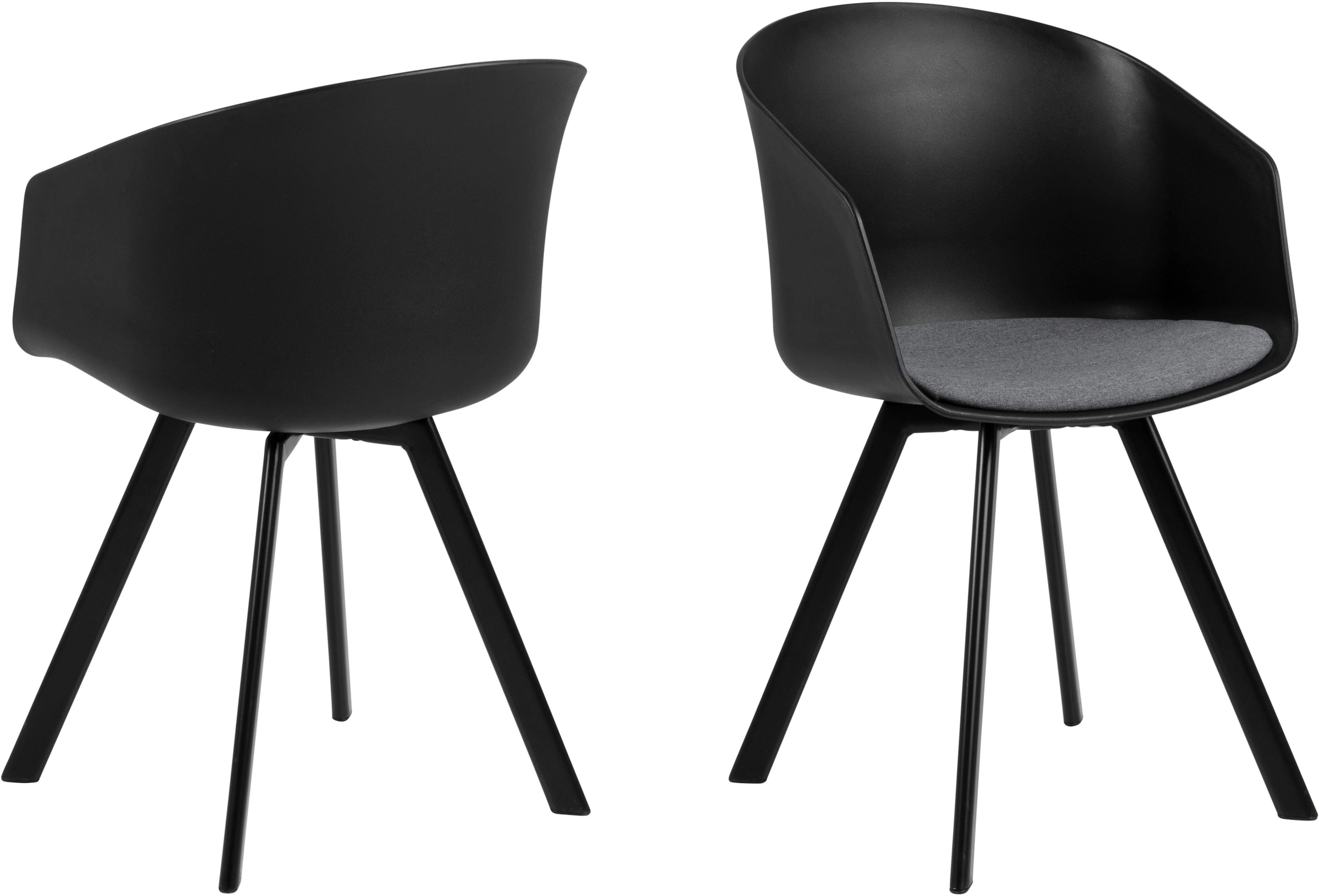 OTTO Webstoff, ACTONA bestellen Shop Online mit 2 aus (Set), 46 cm Schalenstuhl Sitzhöhe »Maik«, im Metallbeinen St., Sitzkissen und GROUP einem