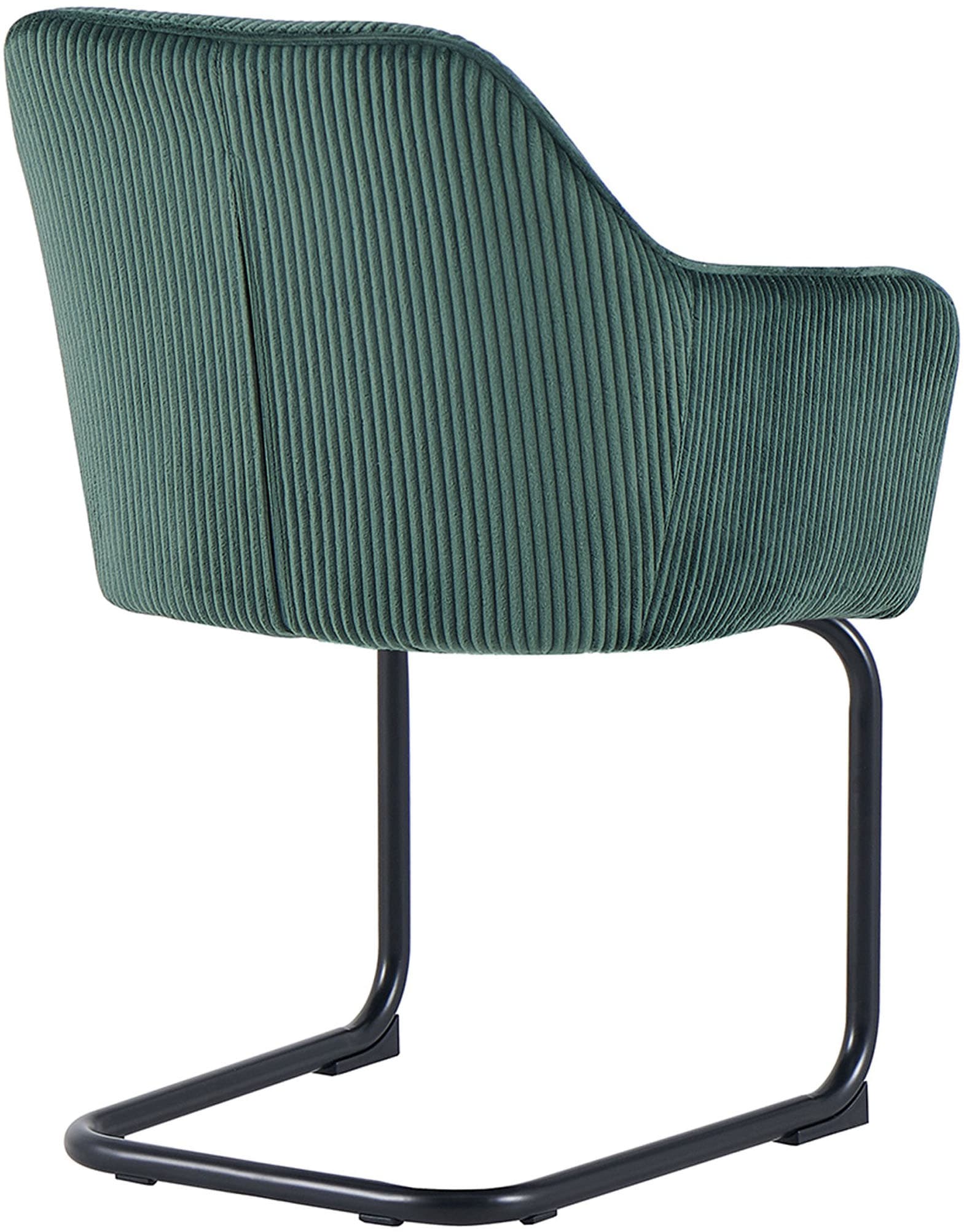 byLIVING Freischwinger »ELBA« (Set) 2 Stk.Grob-Cord, 110 kg, 180° drehbar Rückholfunktion, Schwingstuhlgestell
