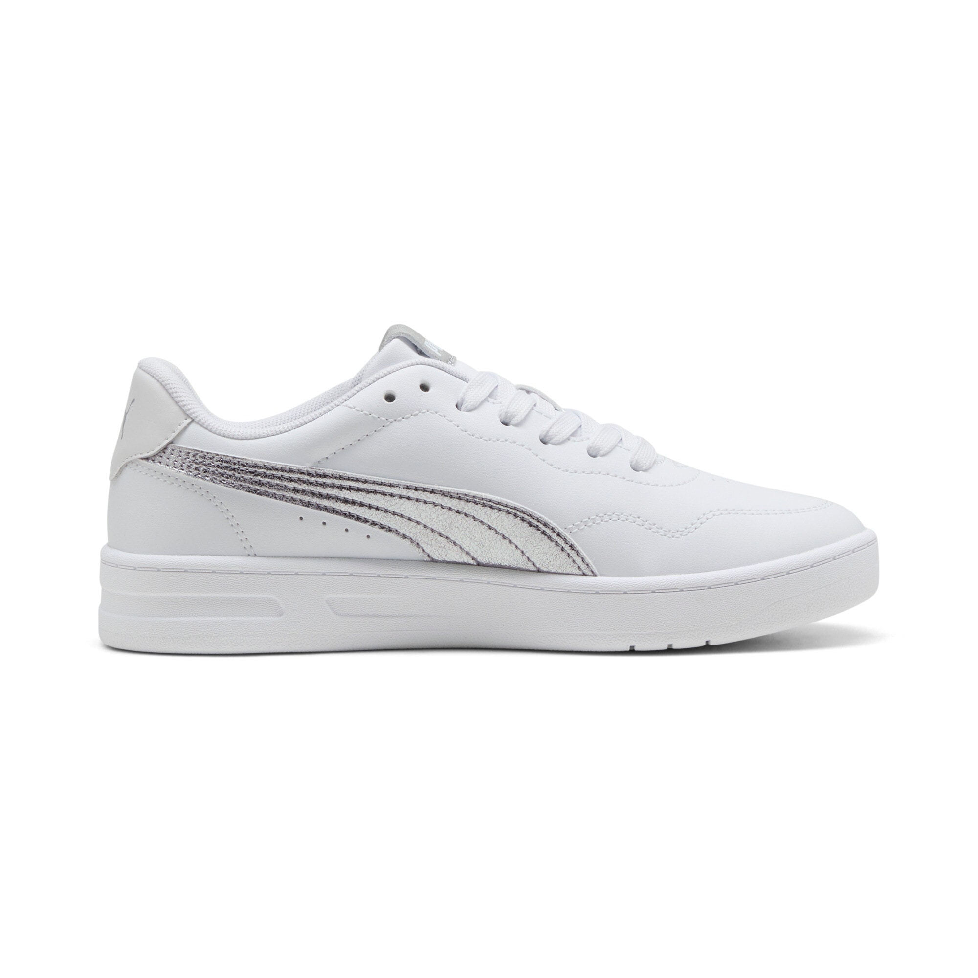 PUMA Sneaker »COURT LALLY METALLIC WHISPER«  atmungsaktives Innenmaterial aus Textil, Obermaterial aus Synthetik