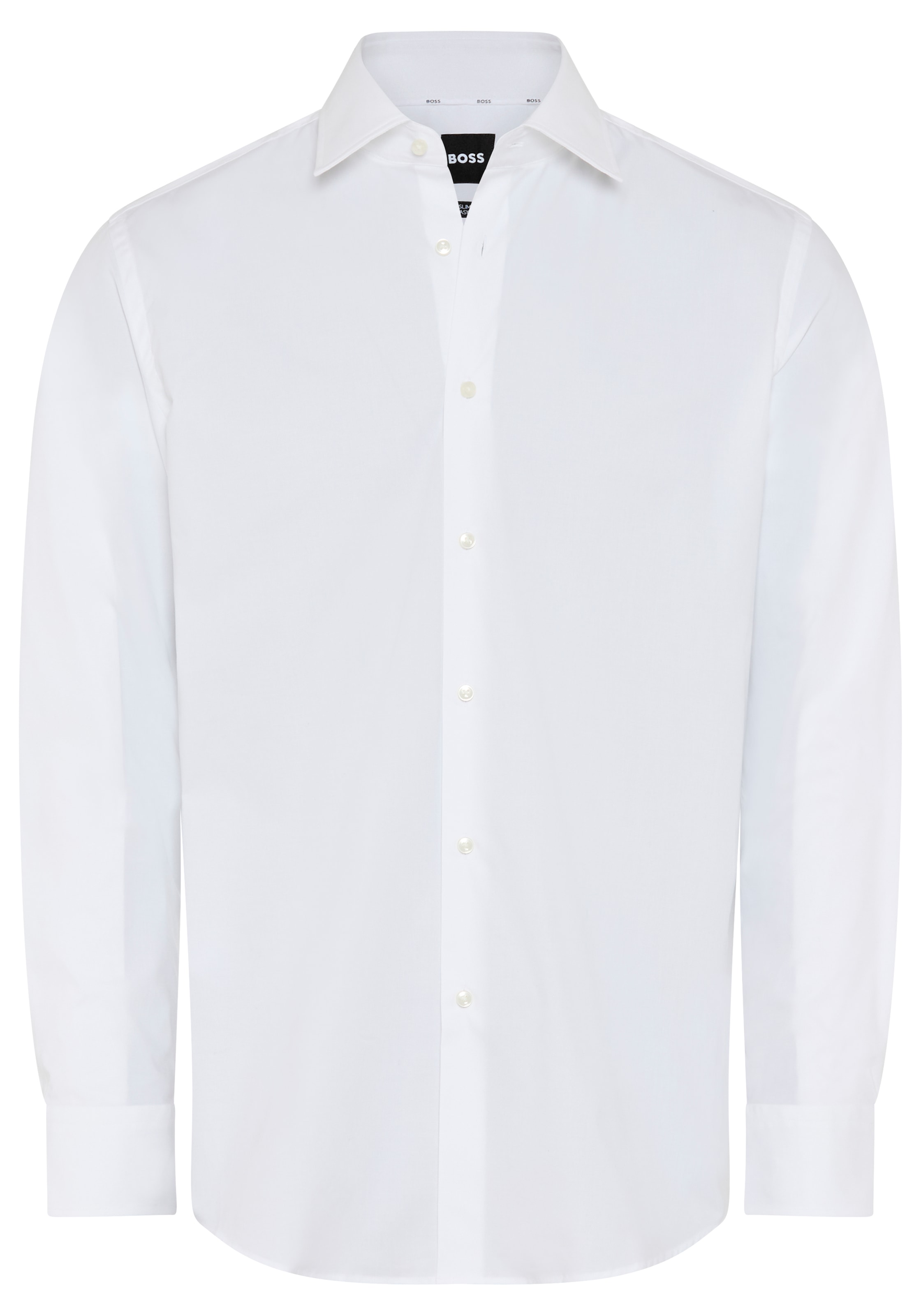 BOSS Businesshemd »Businesshemd Hank« Kentkragen, Slim-Fit, bügelleichte Qualität