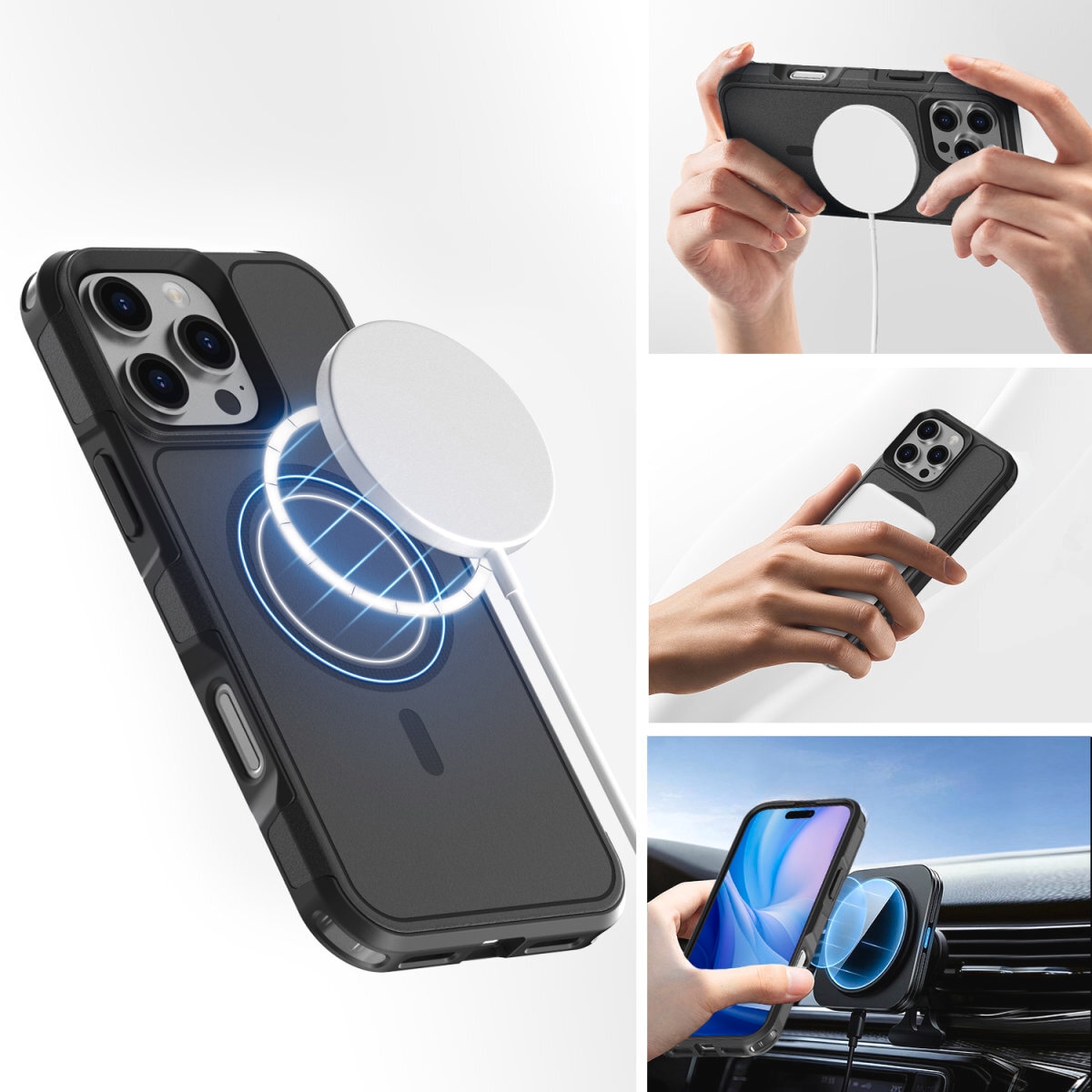 4smarts Handyhülle »Defend Case für Apple iPhone 16 Pro«, Backcover, Schutzhülle, Handyschutzhülle, Case, Schutzcase, stoßfest