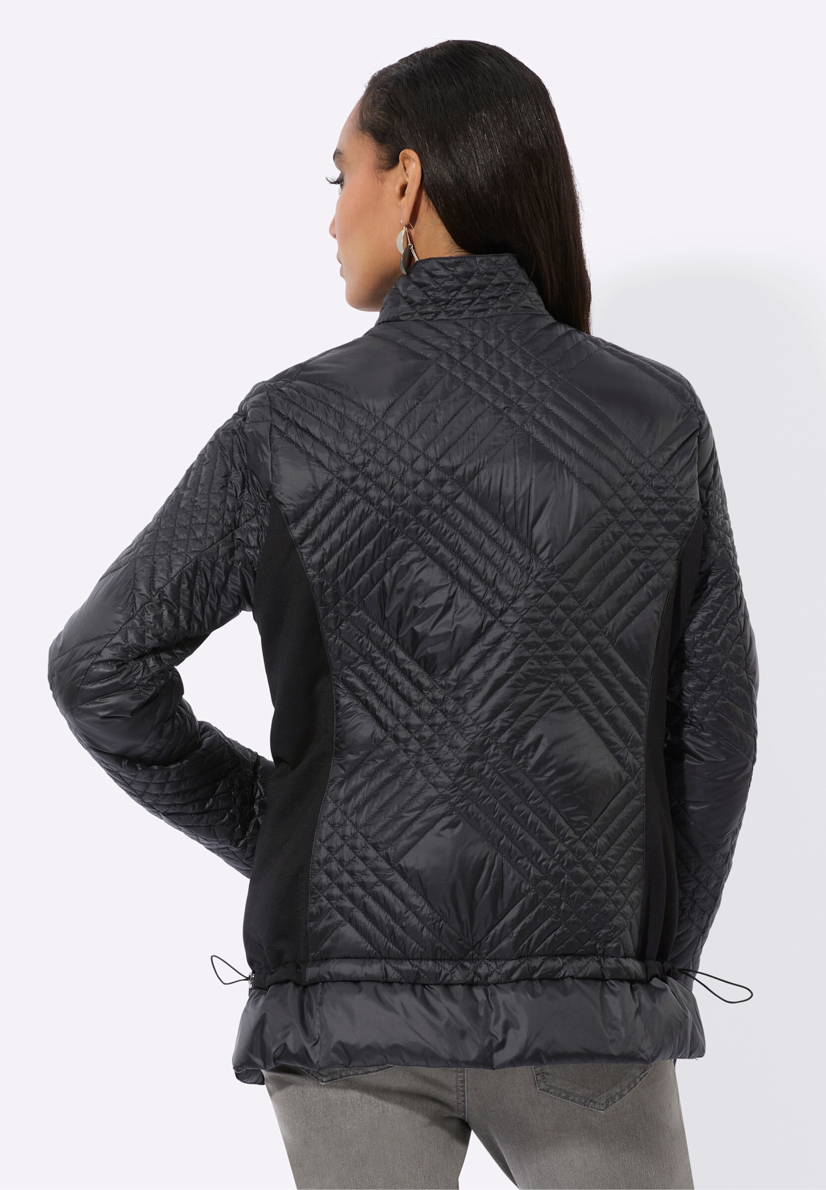 creation L Daunenjacke »Daunenjacke Daunenjacke im Materialmix« ohne Kapuze