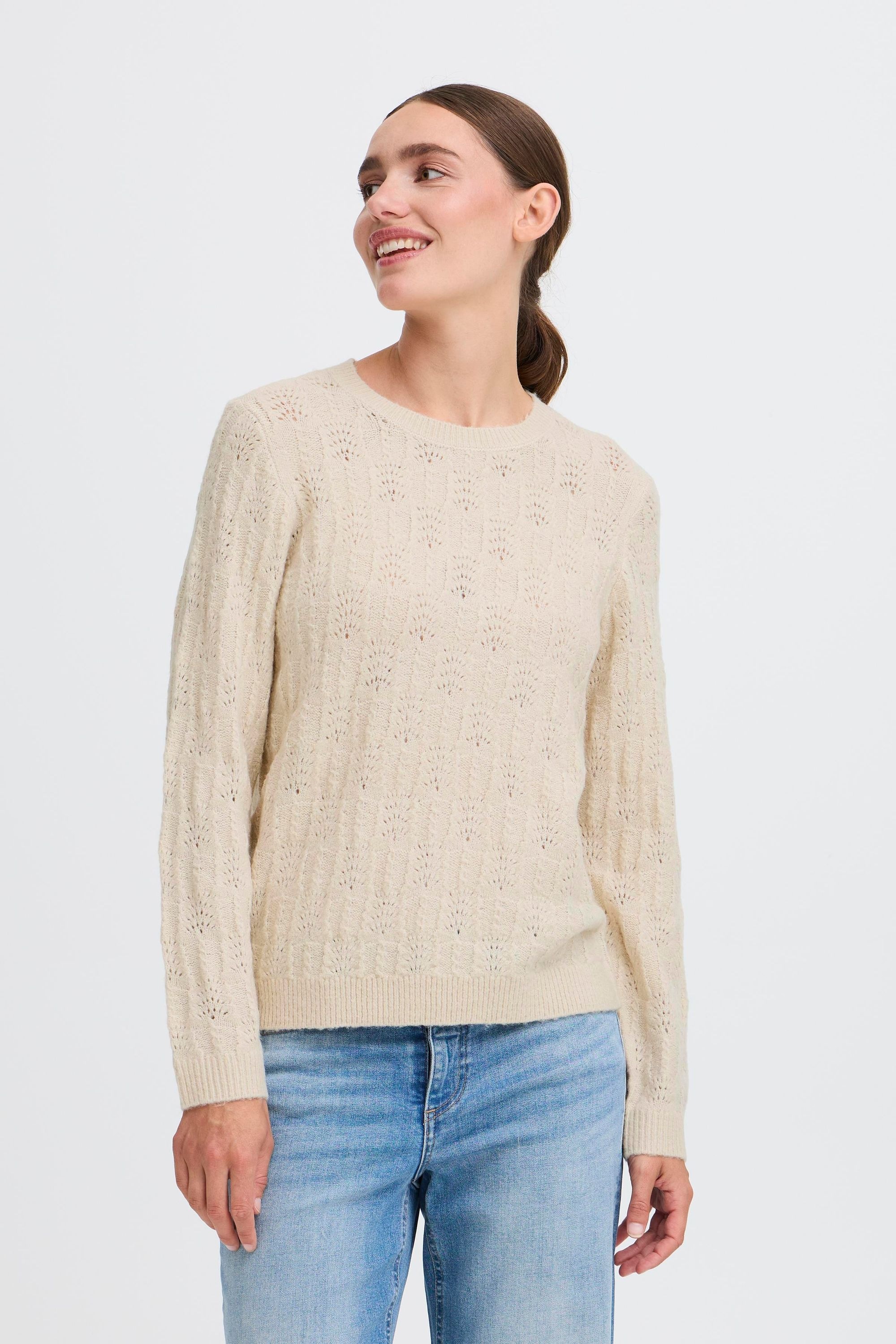 OXMO Strickfleece-Pullover »Strickpullover OXFSINVA«