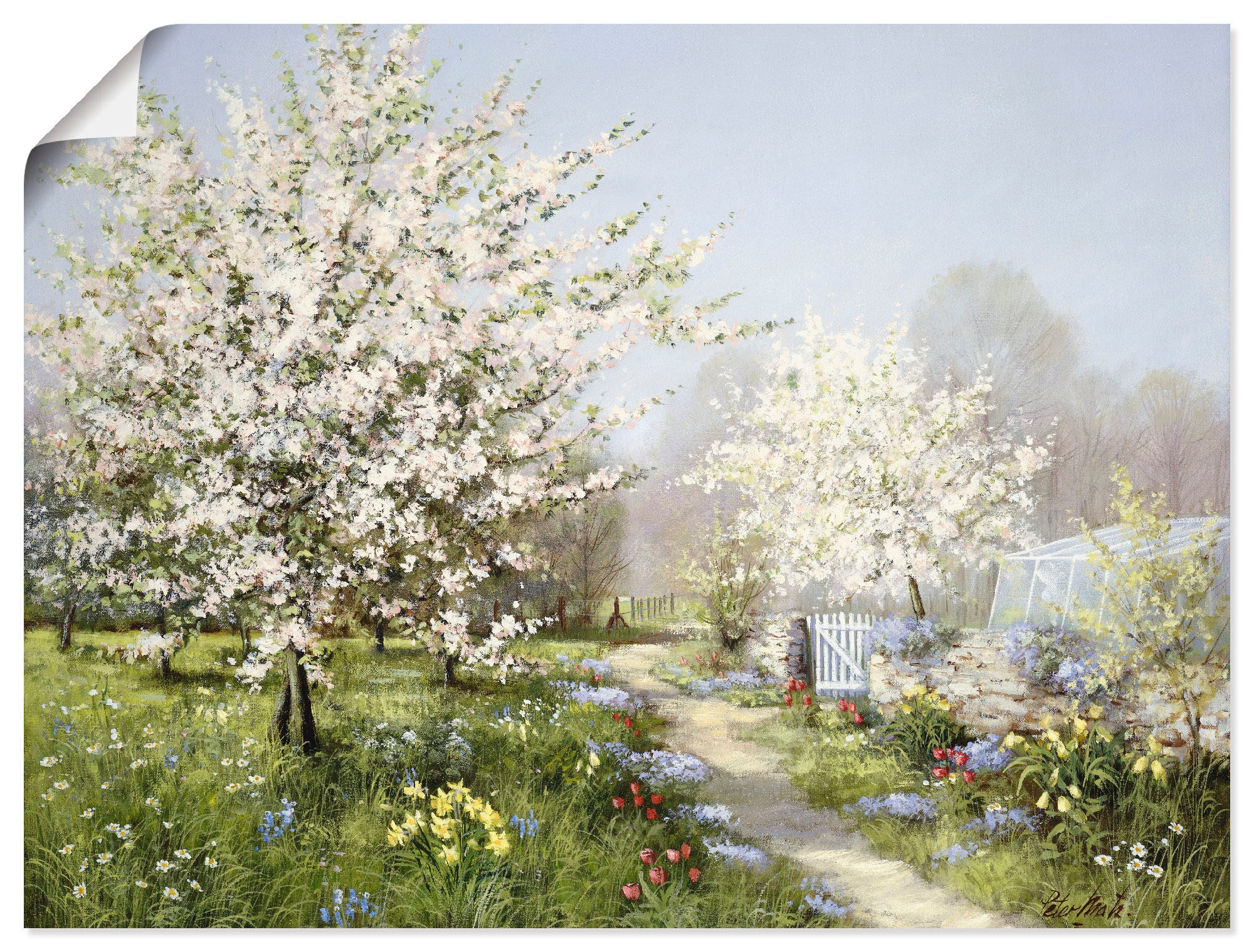 Leinwandbild, (1 Poster im OTTO Größen Wiesen Online Bäume, Wandaufkleber kaufen St.), »Frühlingsblüten«, oder Wandbild & Artland versch. Shop als in