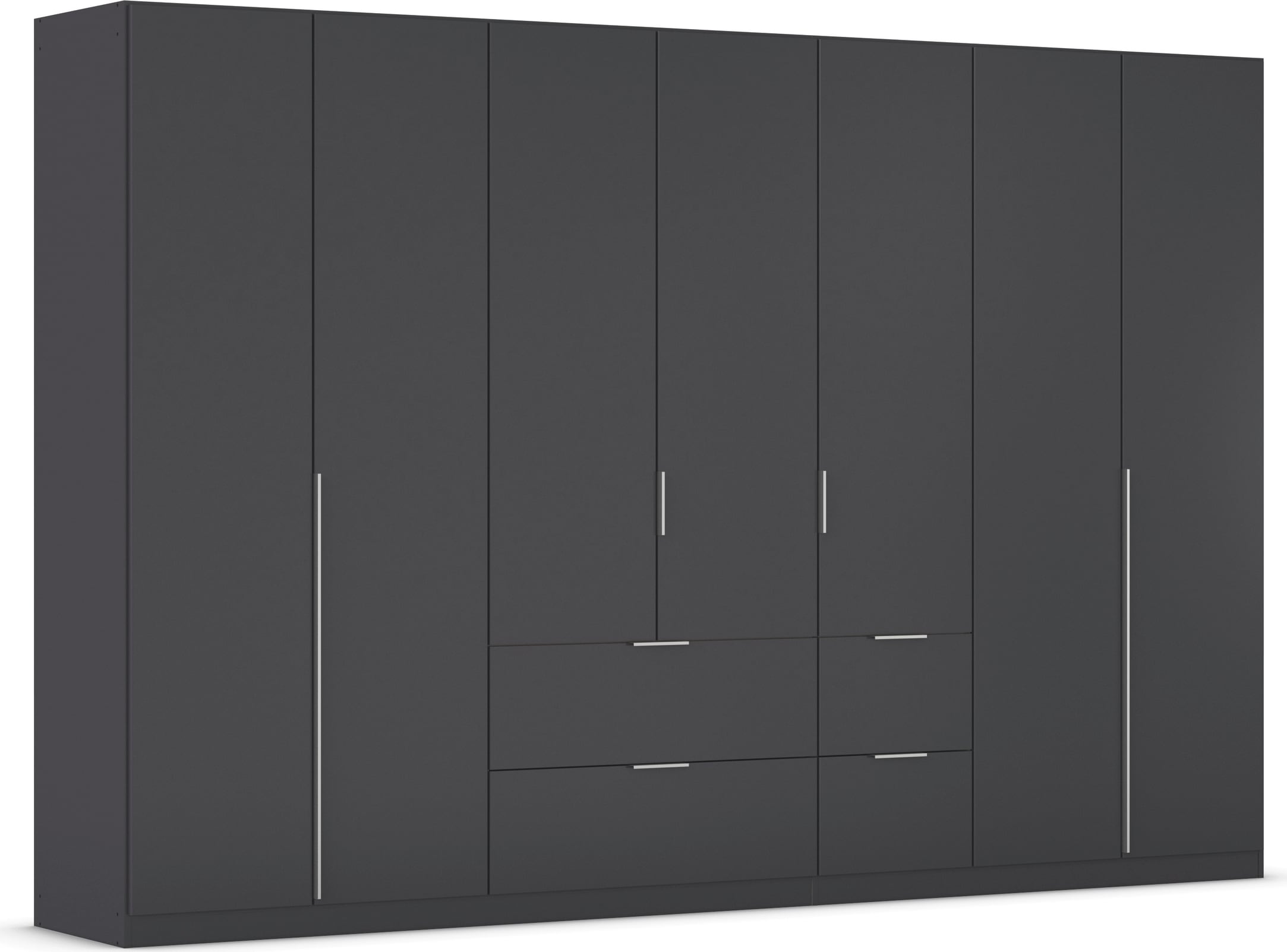 OTTO home Drehtürenschrank »Kleiderschrank Schrank Garderobe AGORDO mit Dekor- oder Hochglanzfront« in zwei Griff-Farben, Breiten 91-360 cm,  mit Außenschubkästen, Serie in 7 Breiten und 2 Höhen MADE IN GERMANY