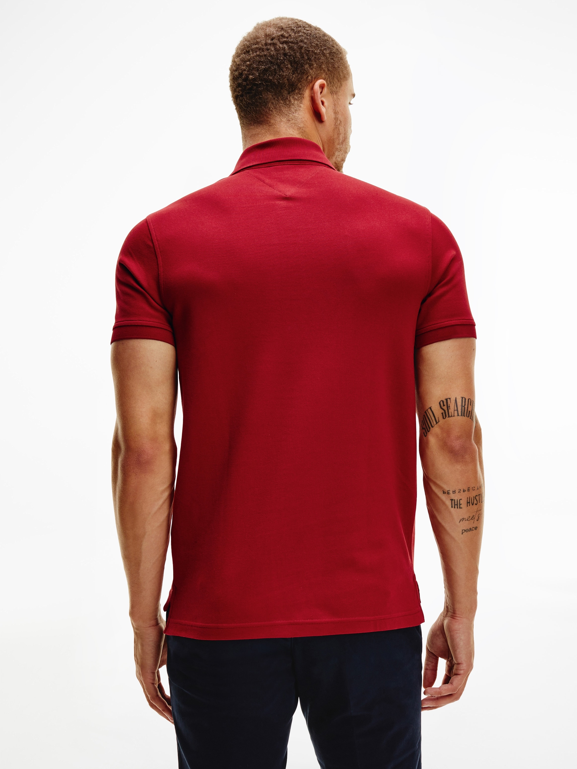 Tommy Hilfiger Poloshirt »1985 SLIM POLO«, Markenstickerei, aus Baumwoll-Piqué