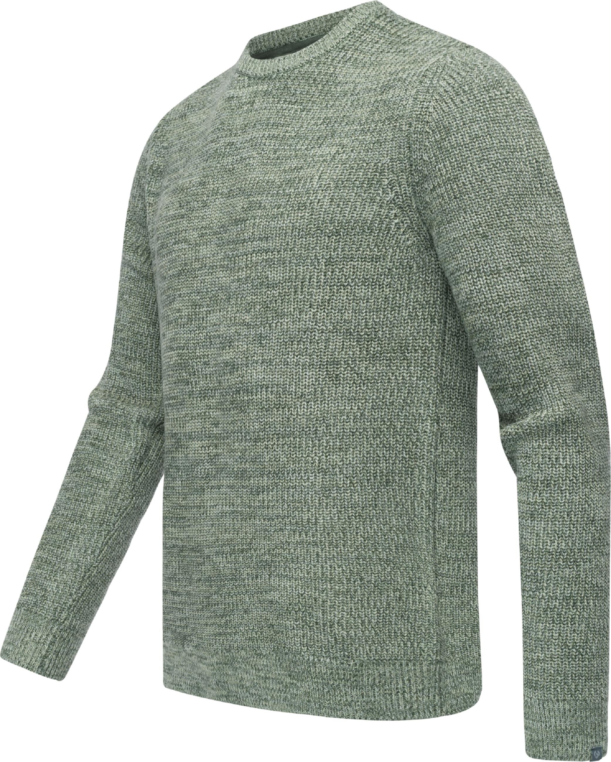 Ragwear Sweater »Strickpullover Aralt«, stylischer Herren Sweatpullover mit Rippbündchen
