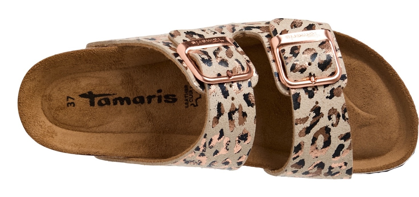 Tamaris Pantolette, Sommerschuh, Schlappen mit gepolstertem Fußbett