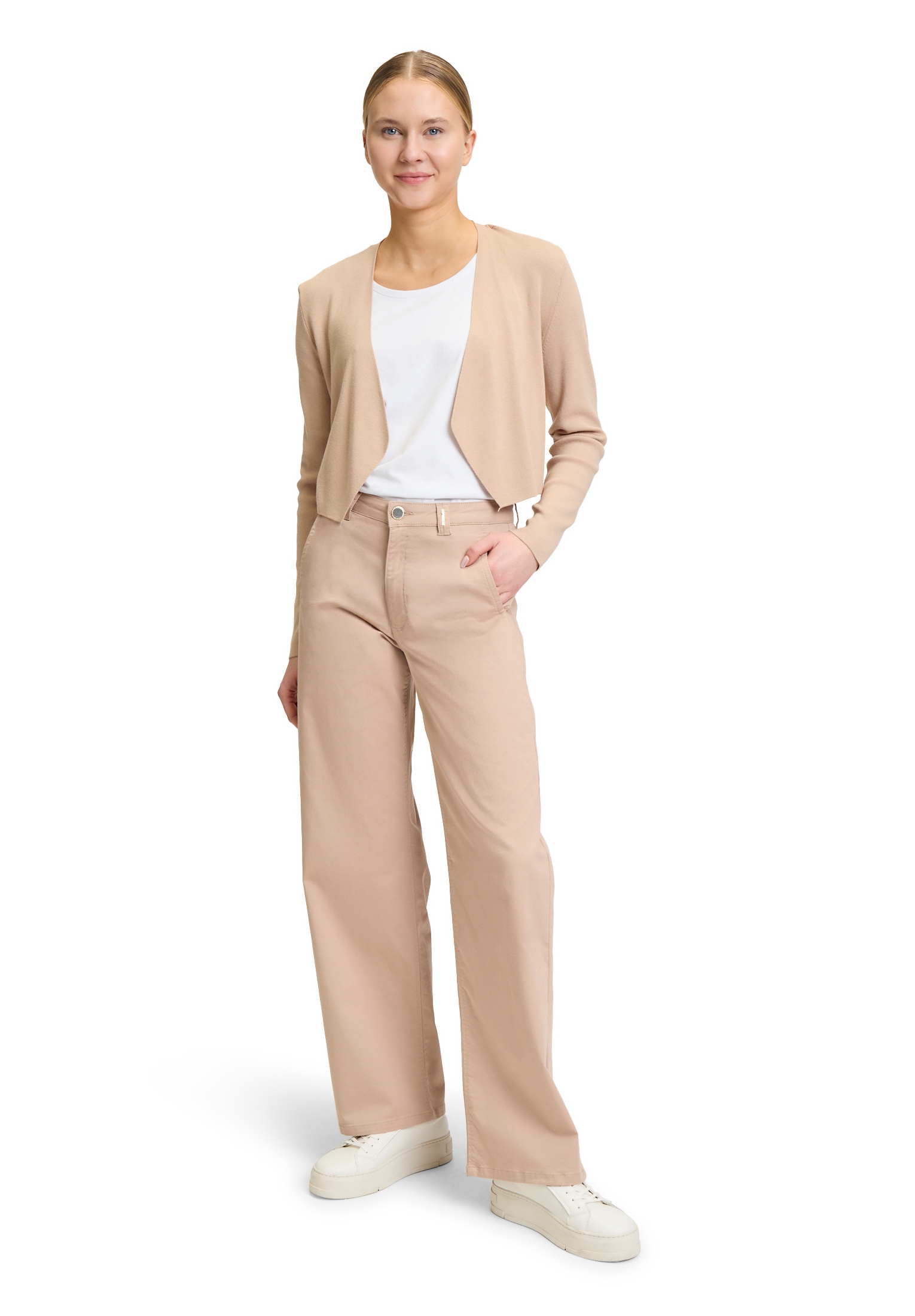 Betty&Co Strickjacke »Feinstrickjacke ohne Verschluss«